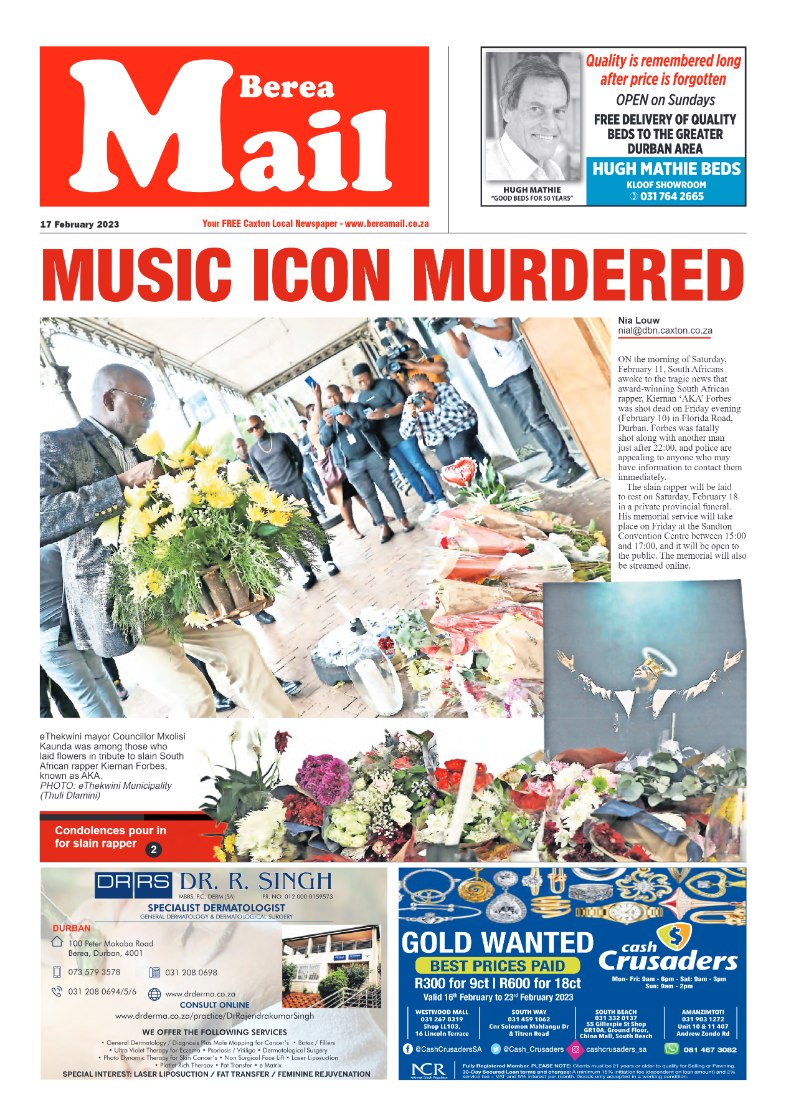 Berea Mail 17 February 2023 page 1