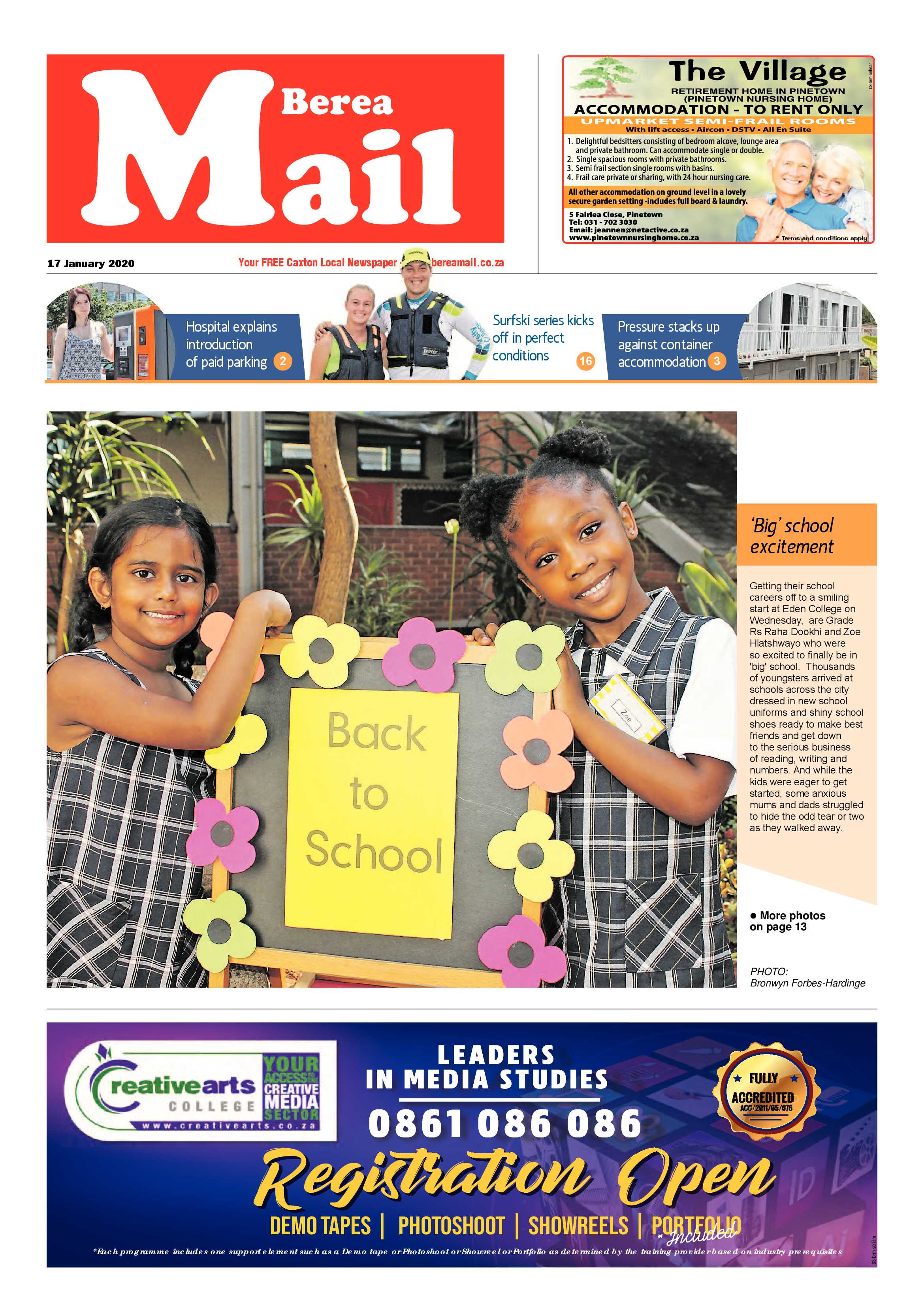 Berea Mail 17 January 2020 page 1