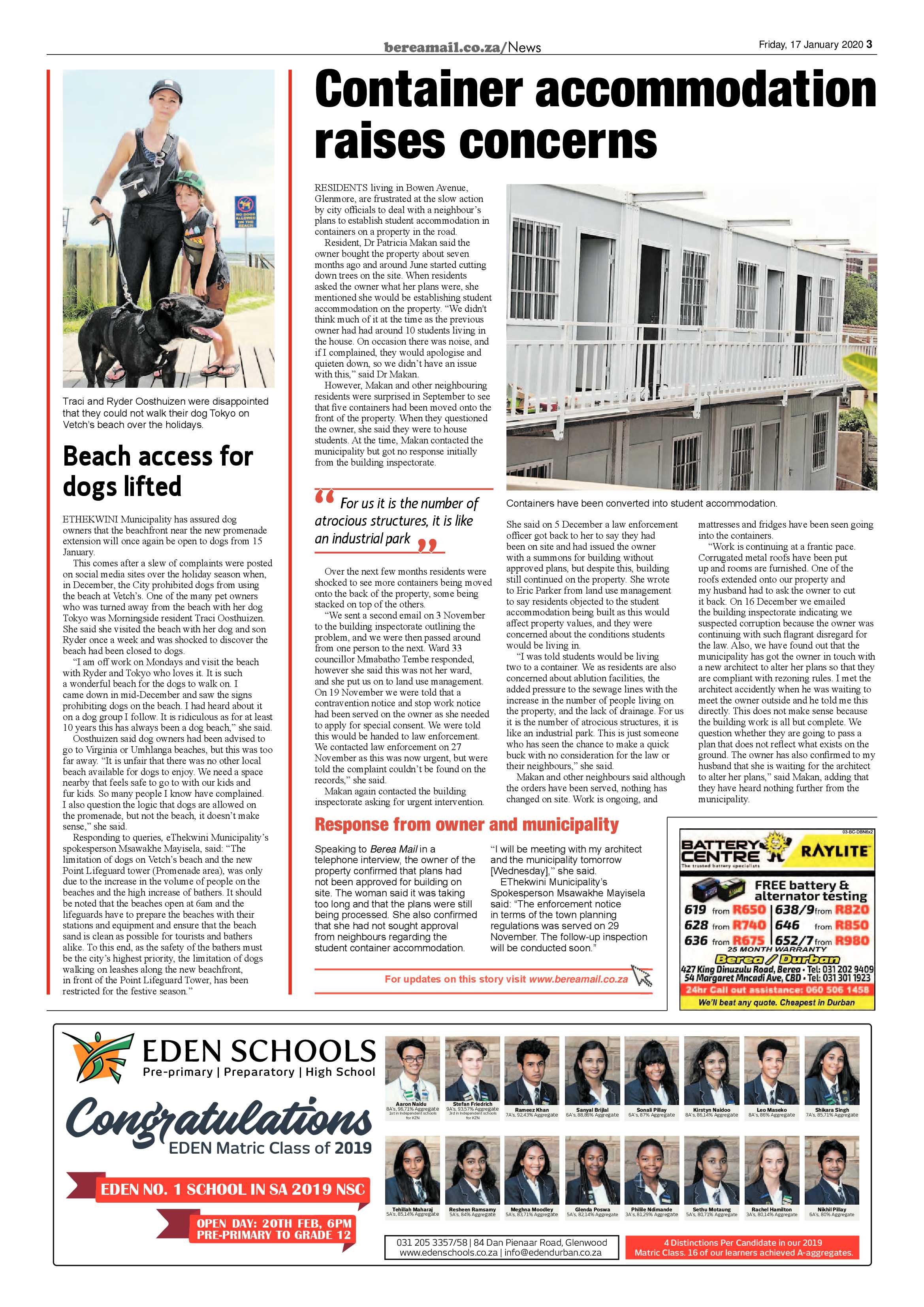 Berea Mail 17 January 2020 page 3