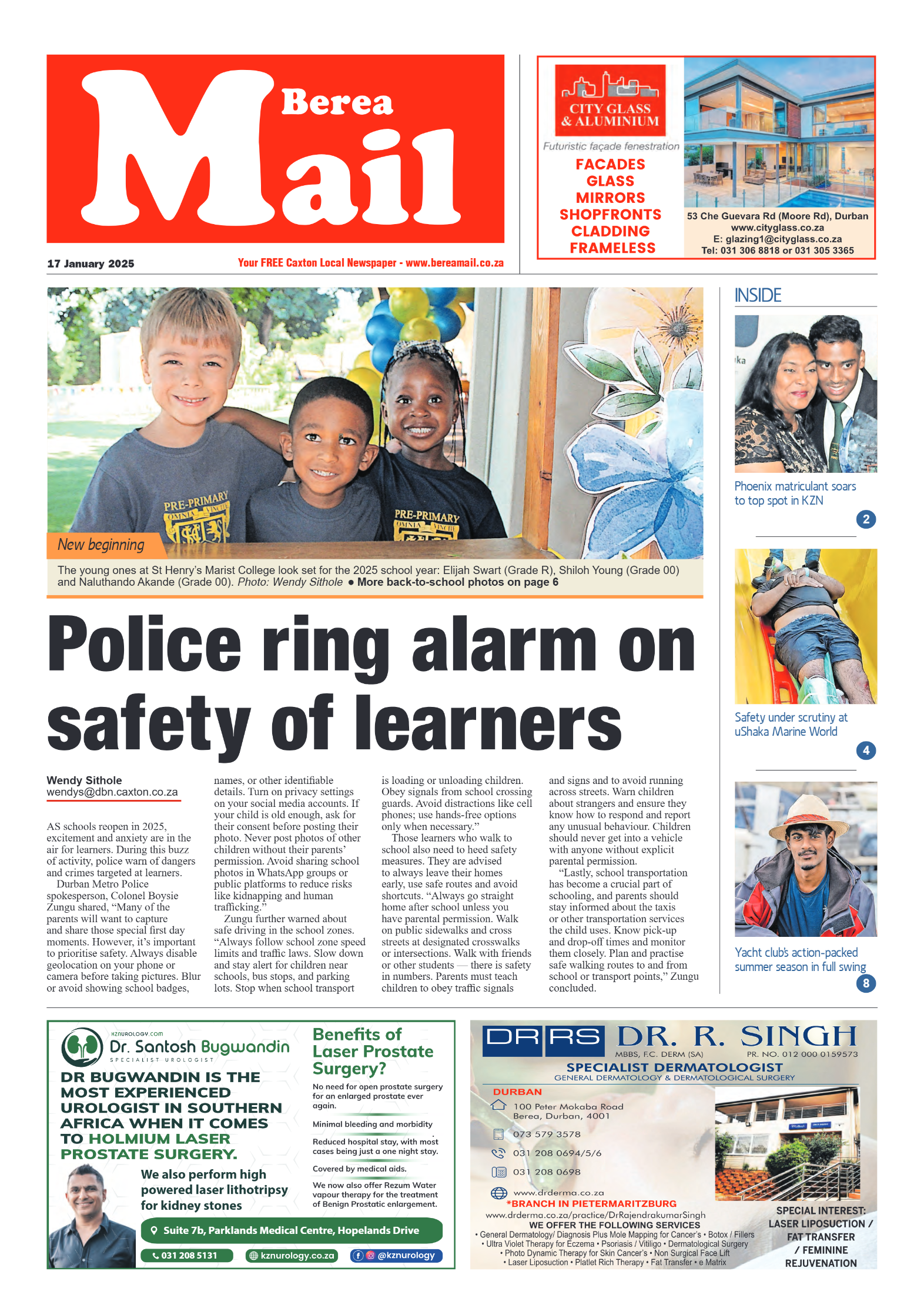 Berea Mail 17 January 2025 page 1