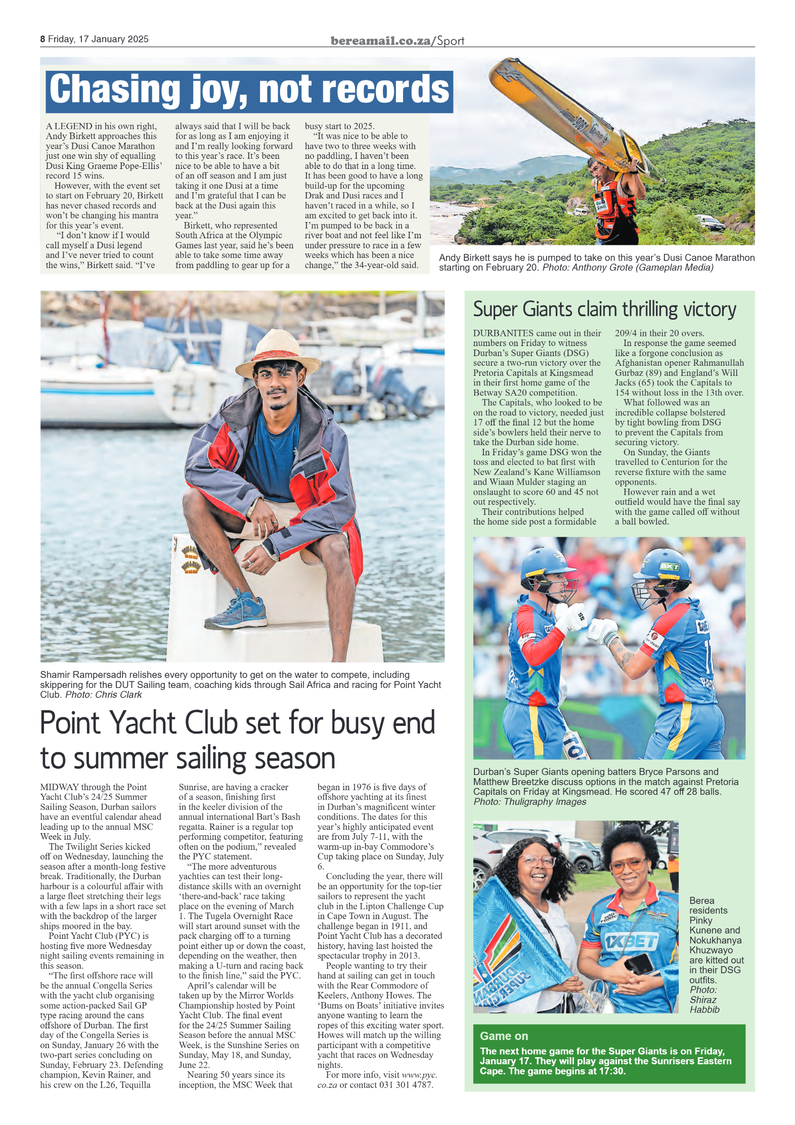 Berea Mail 17 January 2025 page 8