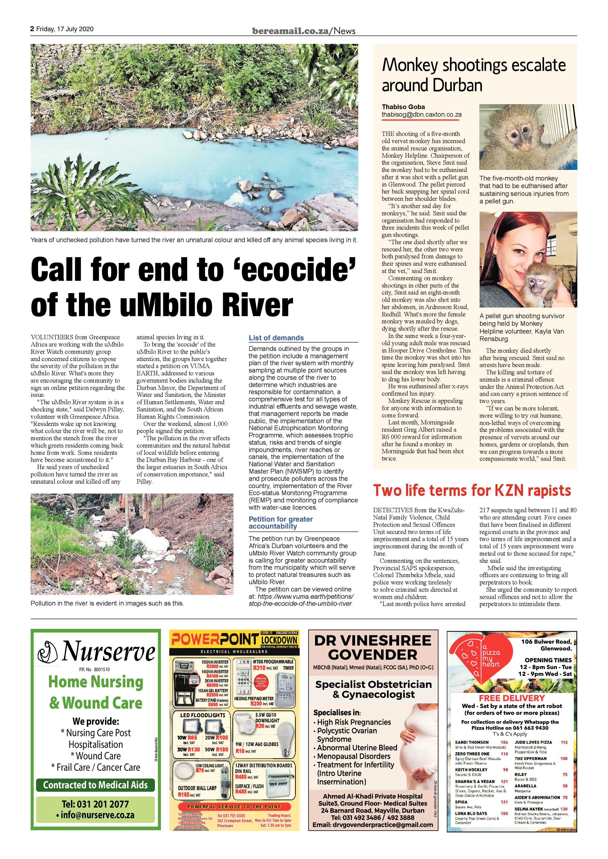 Berea Mail 17 July 2020 page 2