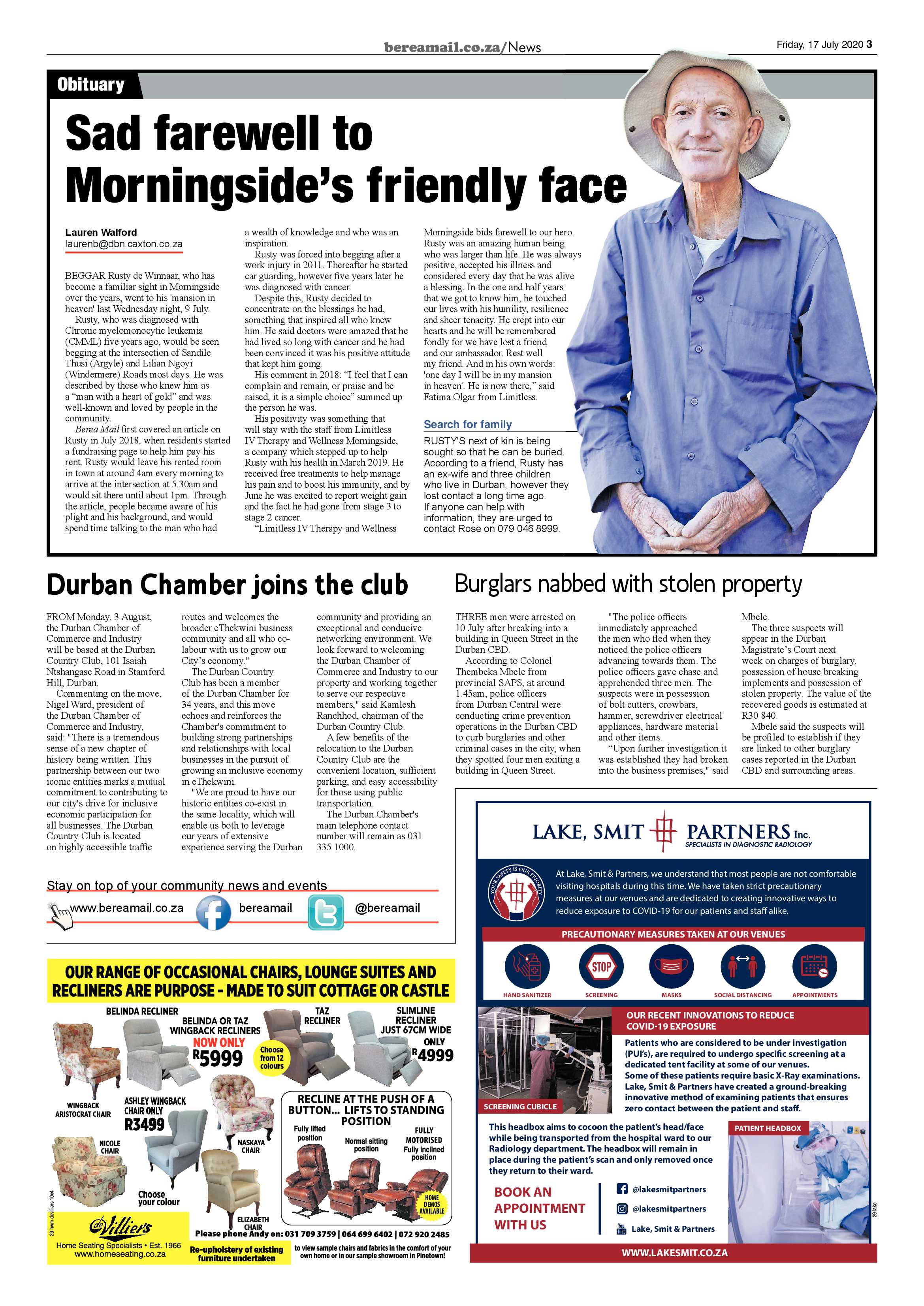 Berea Mail 17 July 2020 page 3