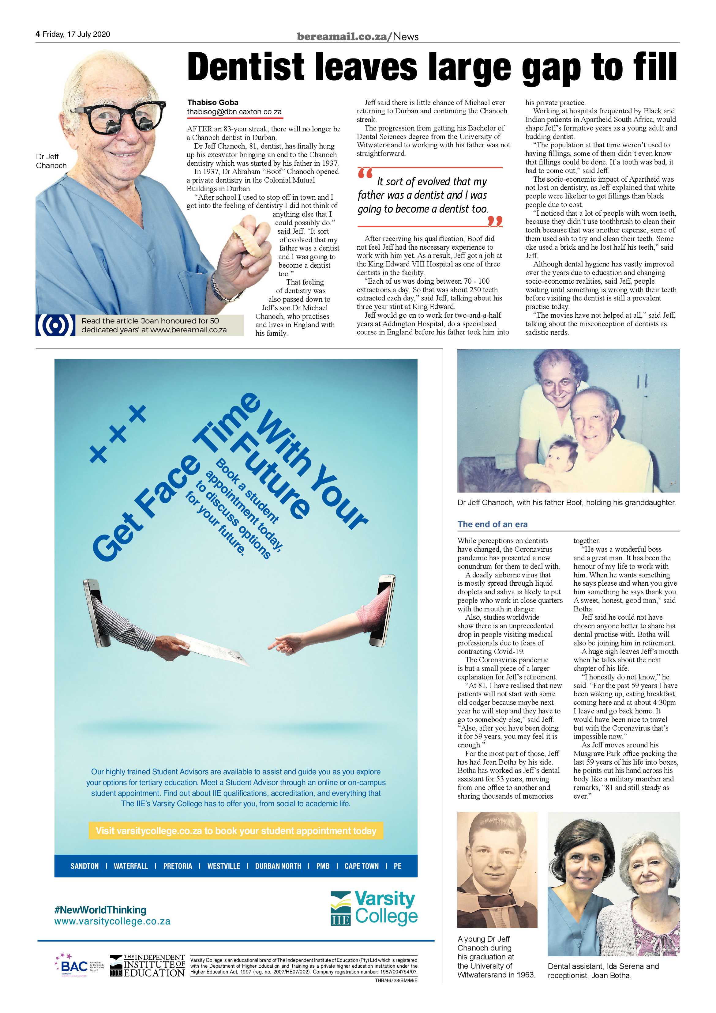 Berea Mail 17 July 2020 page 4