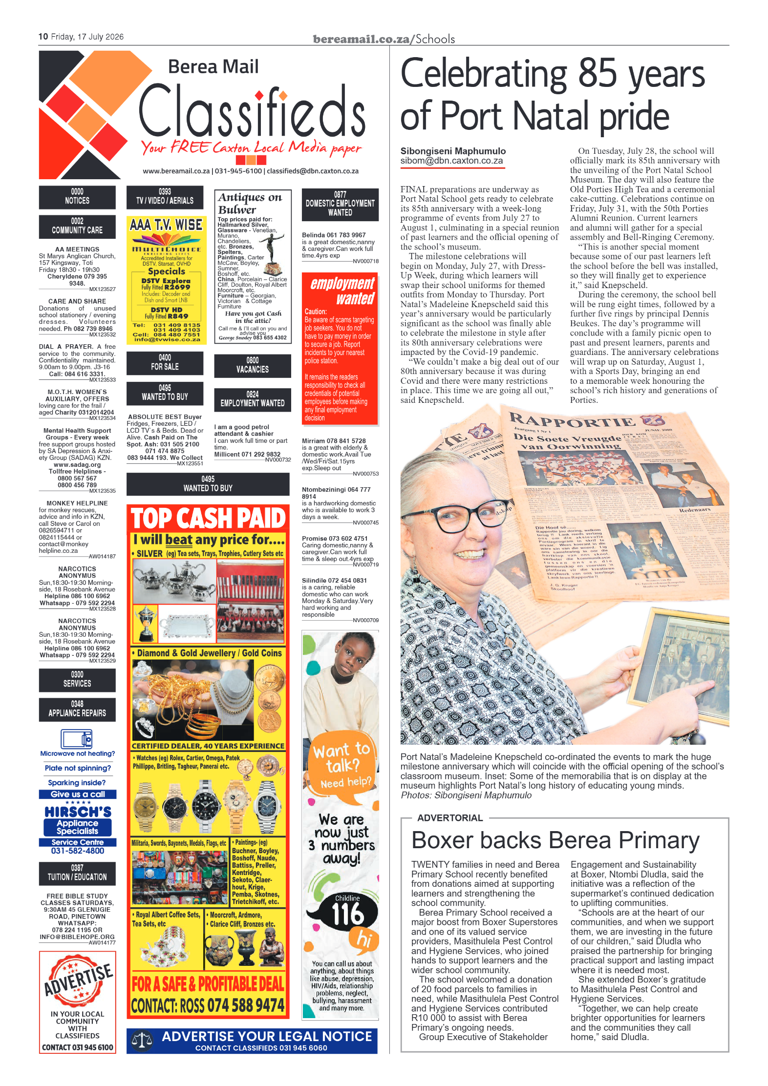 Berea Mail 17 July 2026 page 10