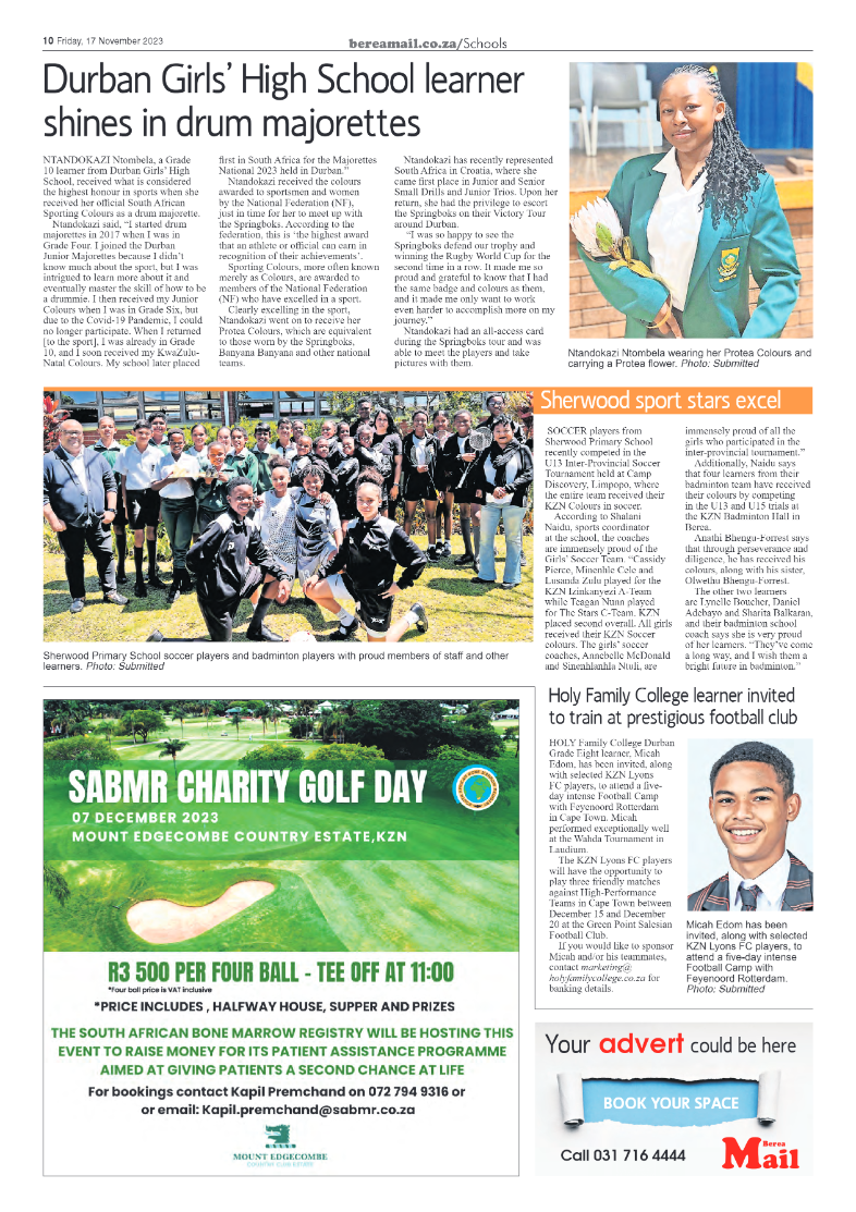 Berea Mail 17 November 2023 page 10