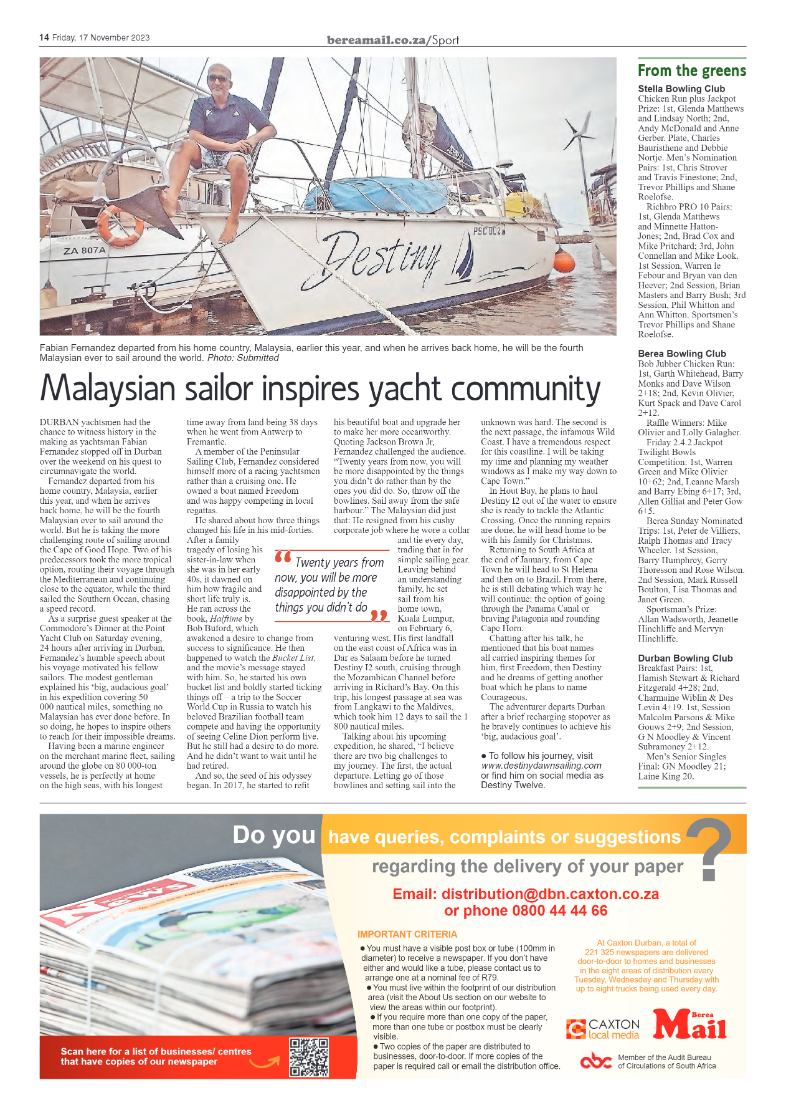 Berea Mail 17 November 2023 page 14
