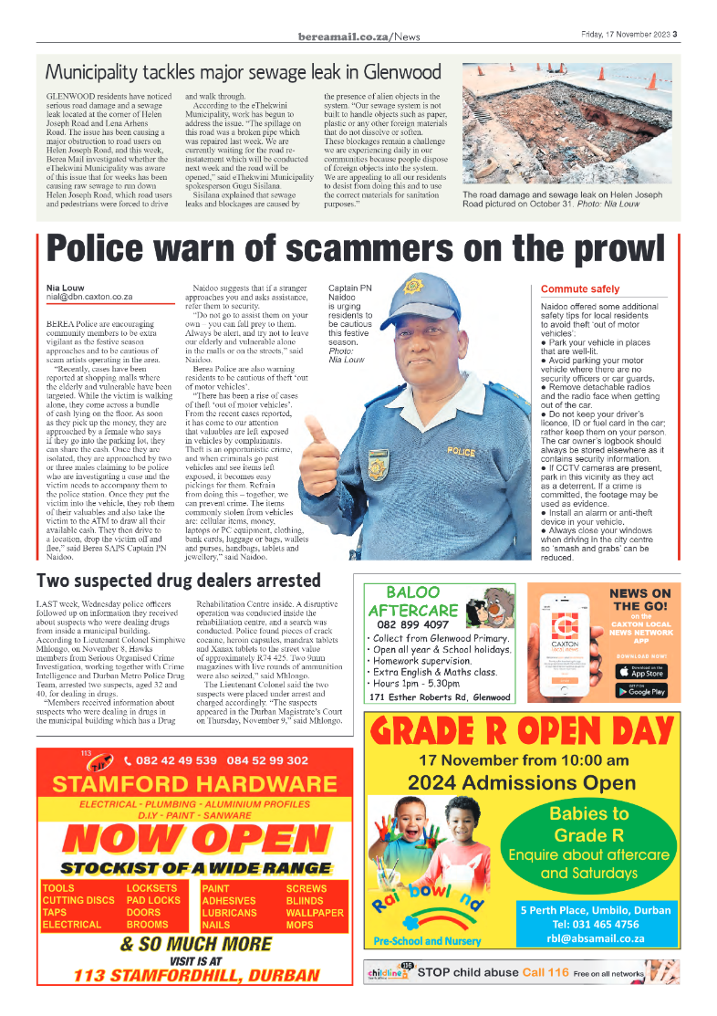 Berea Mail 17 November 2023 page 3