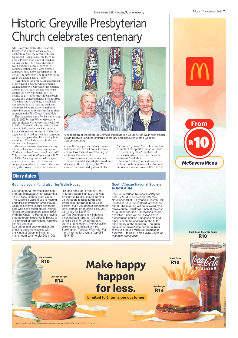 Berea Mail 17 November 2023 page 7