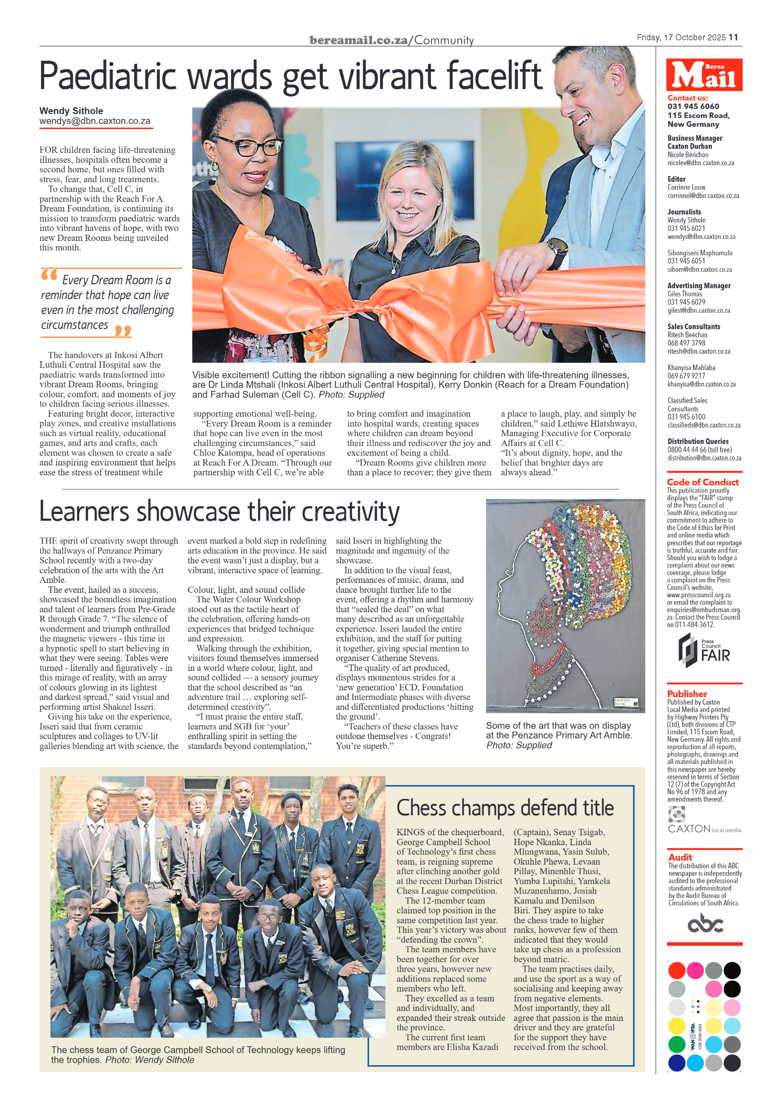 Berea Mail 17 October 2025 page 10