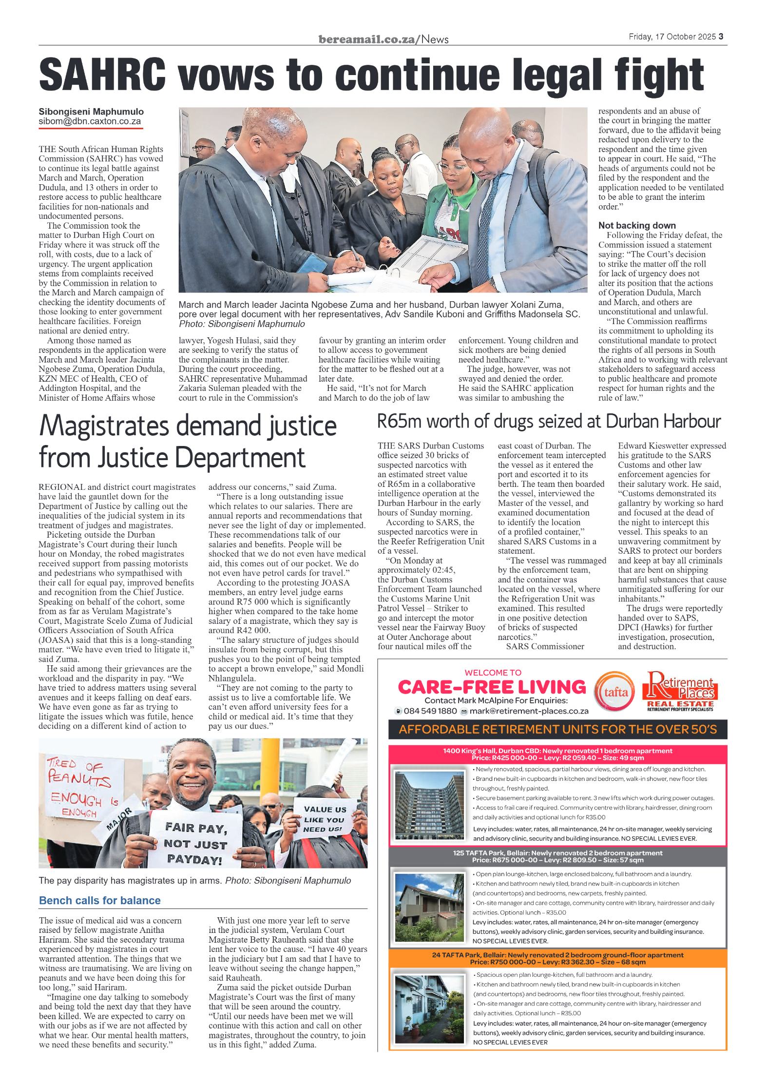 Berea Mail 17 October 2025 page 3