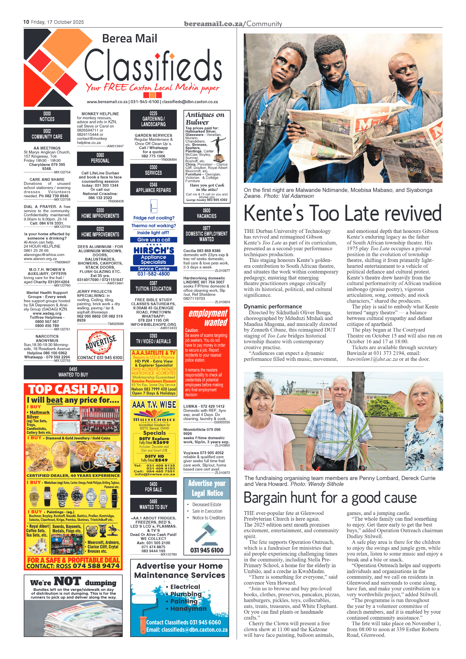 Berea Mail 17 October 2025 page 9