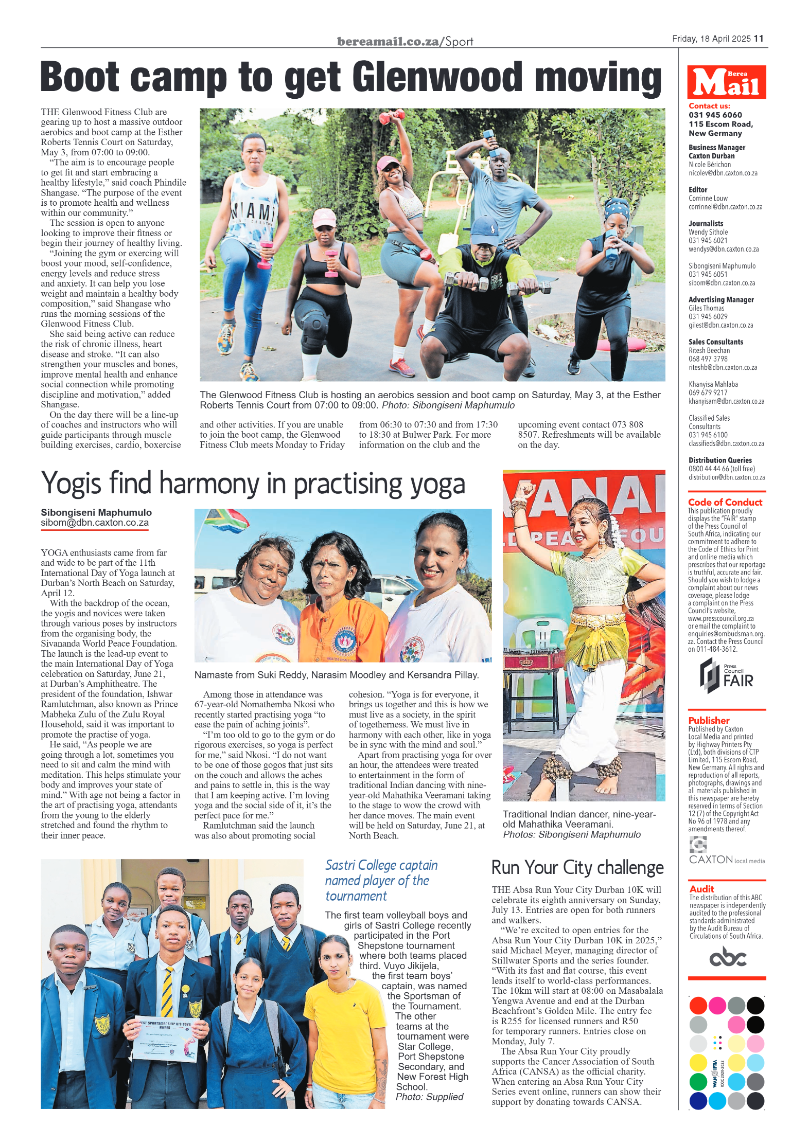 Berea Mail 18 April 2025 page 11