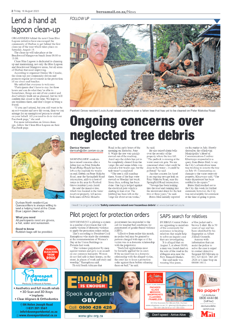 Berea Mail 18 August 2023 page 2