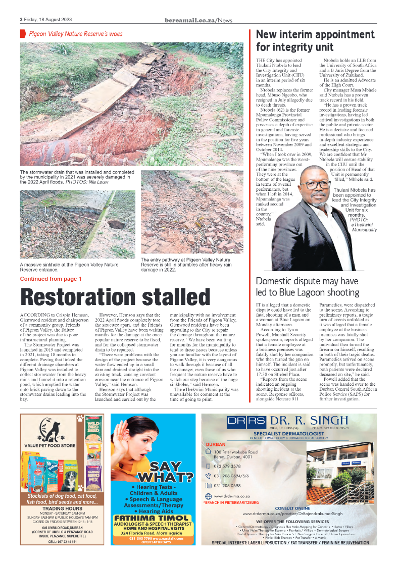 Berea Mail 18 August 2023 page 3