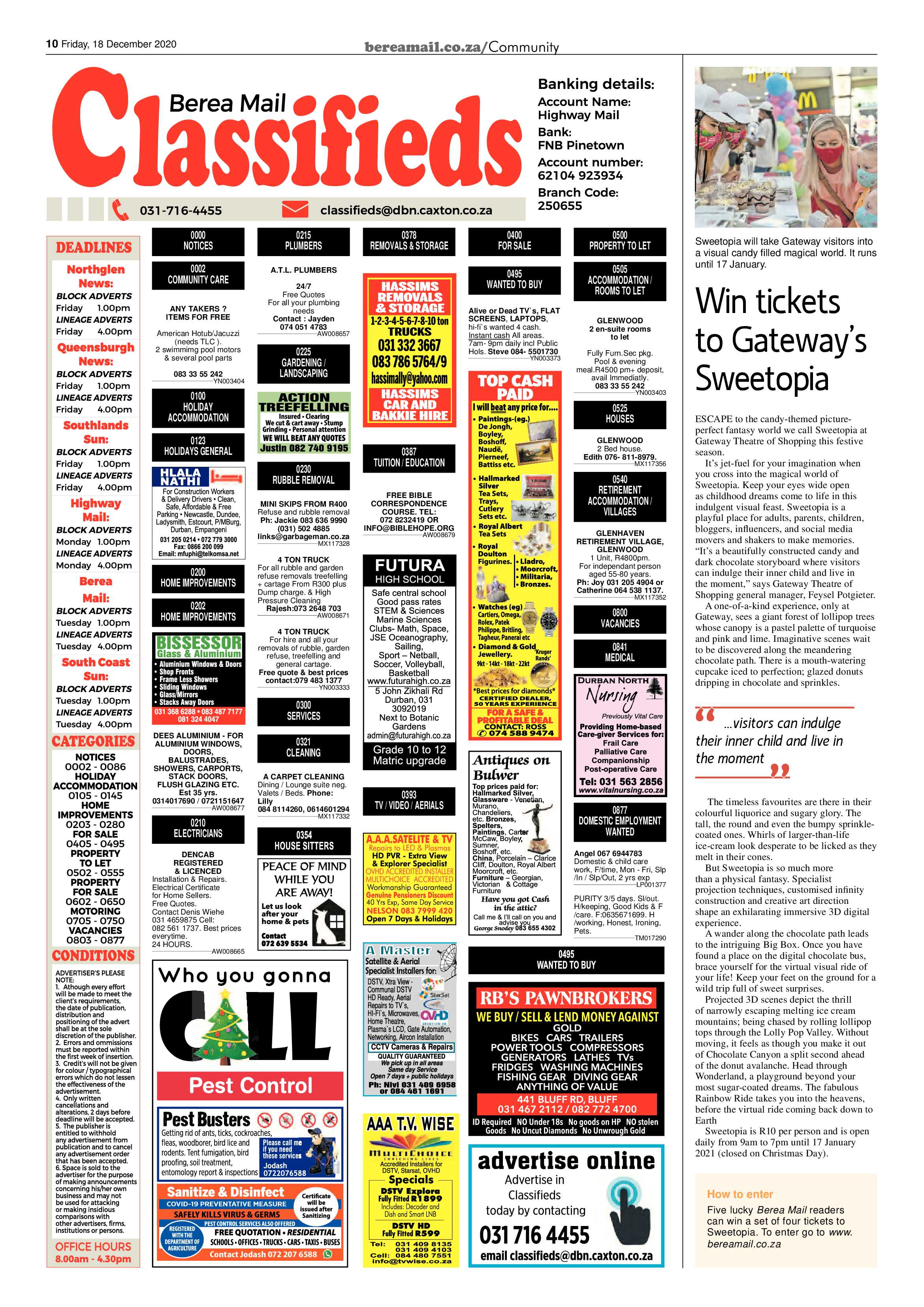 Berea Mail 18 December 2020 page 10