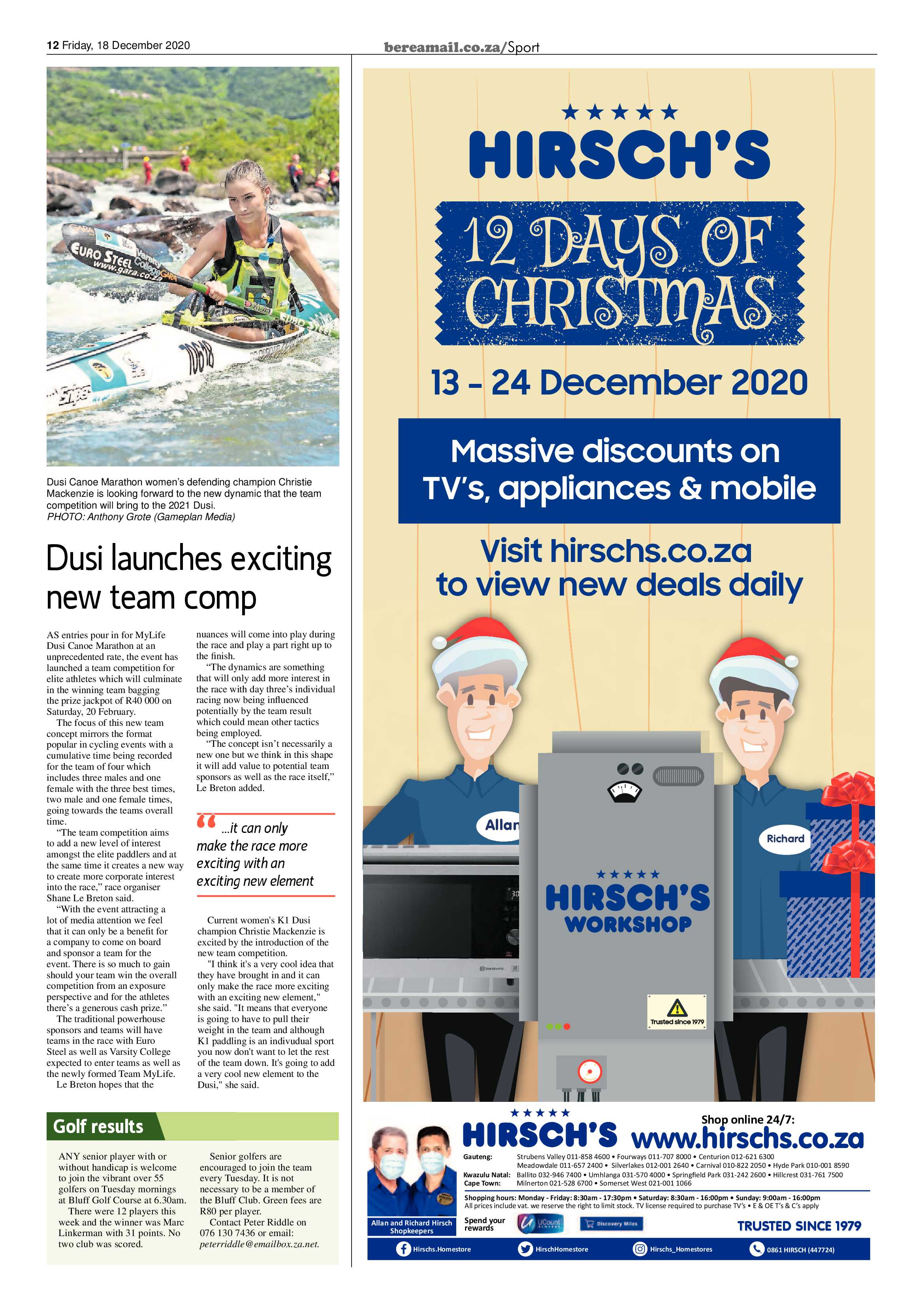Berea Mail 18 December 2020 page 12