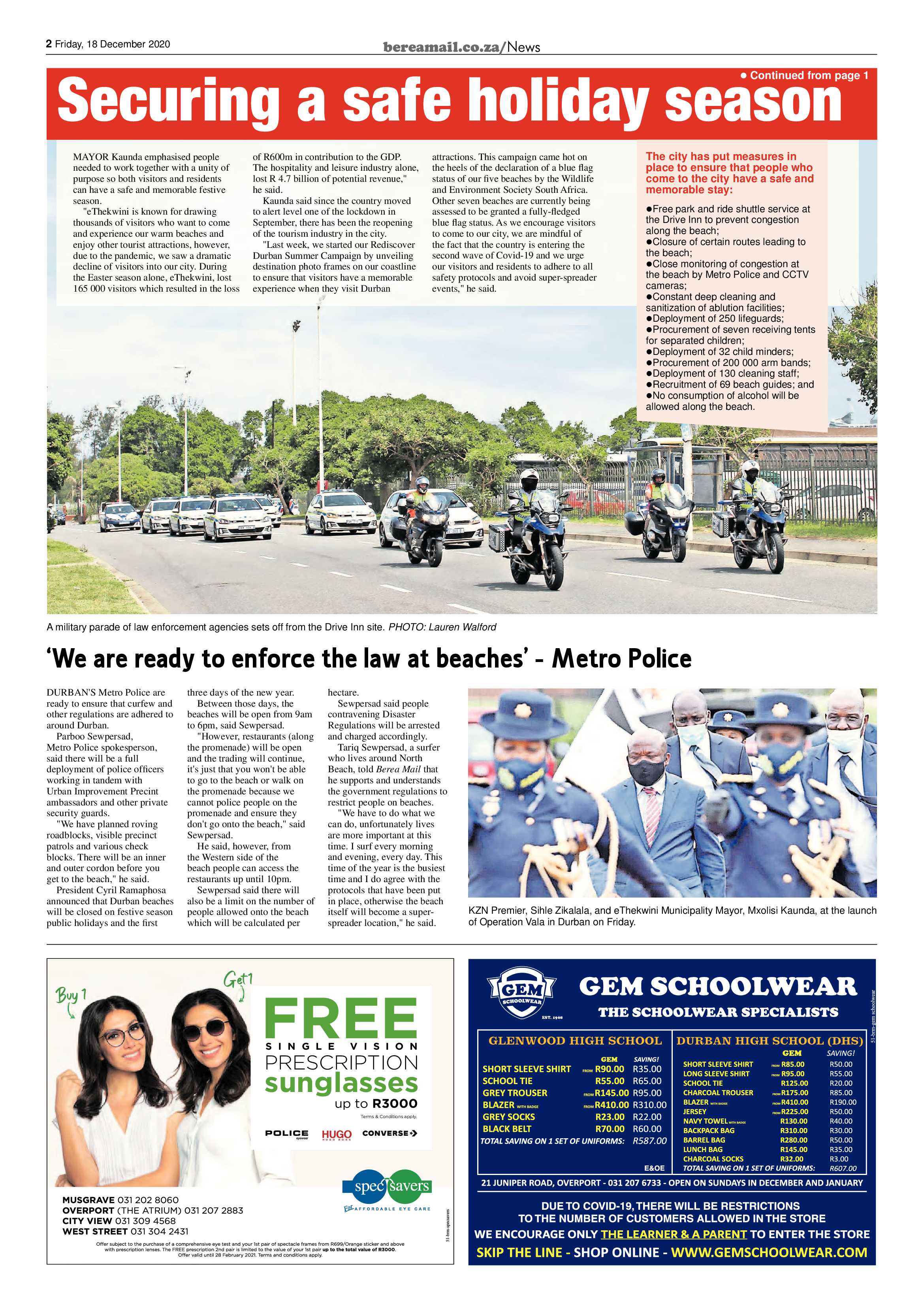 Berea Mail 18 December 2020 page 2