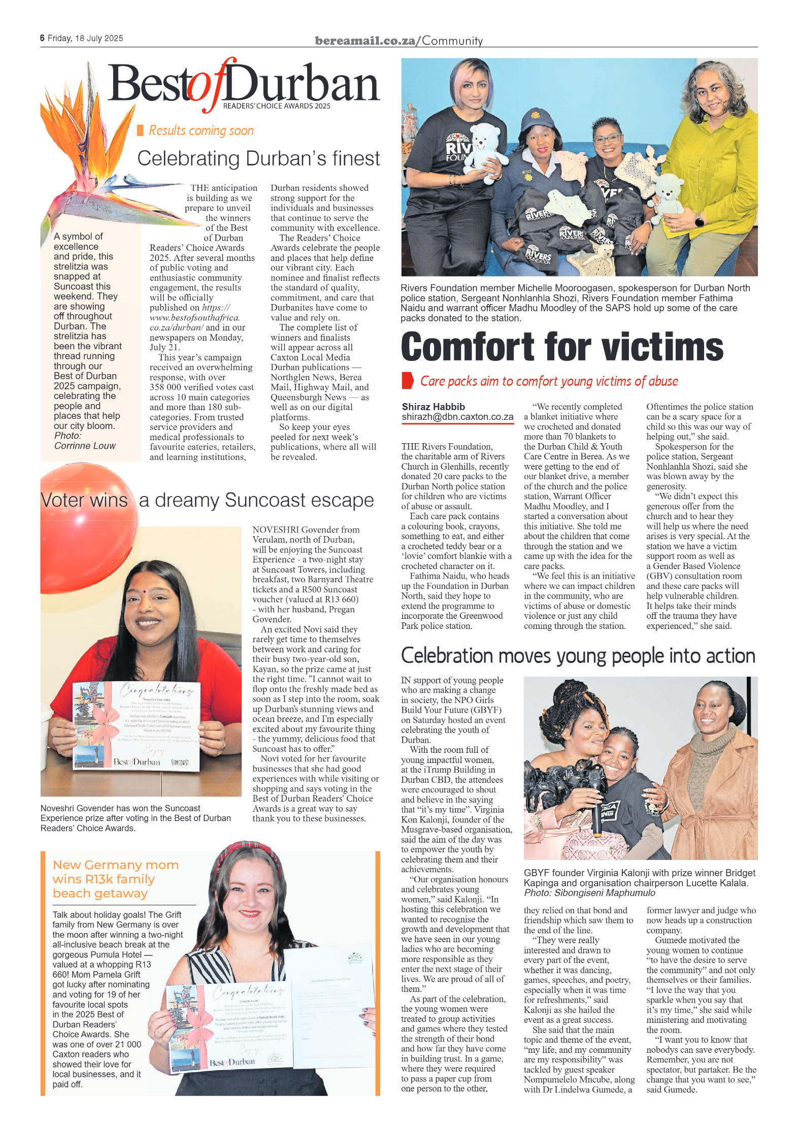 Berea Mail 18 July 2025 page 6