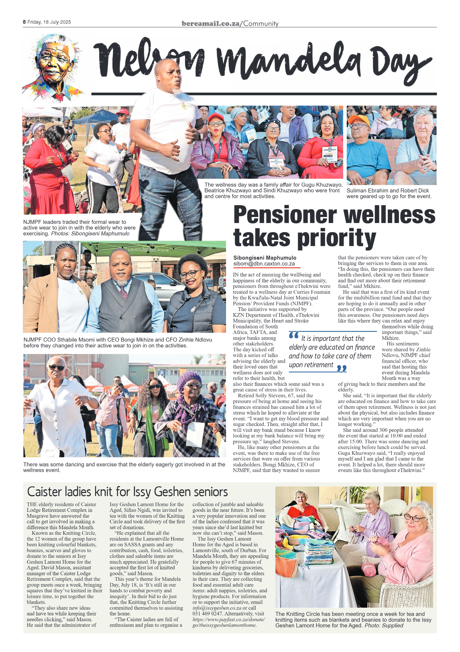 Berea Mail 18 July 2025 page 8