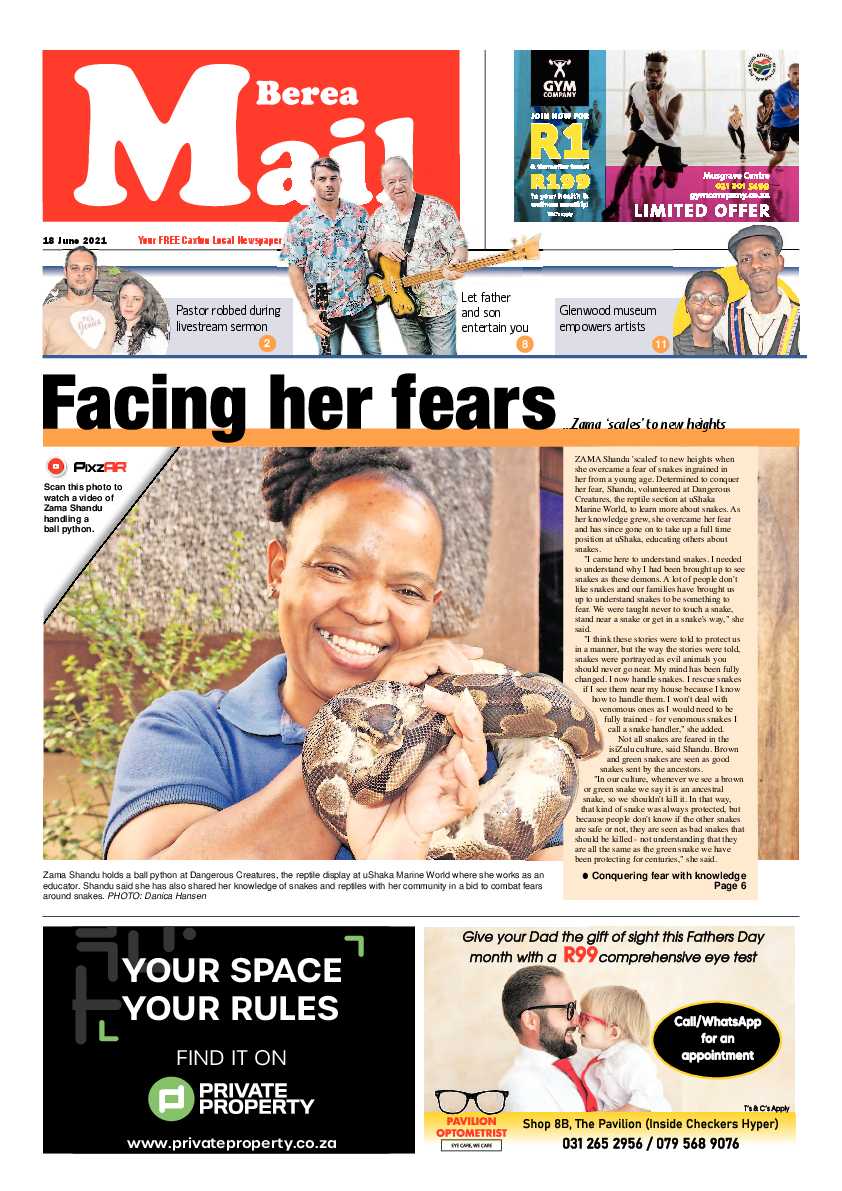 Berea Mail 18 June 2021 page 1