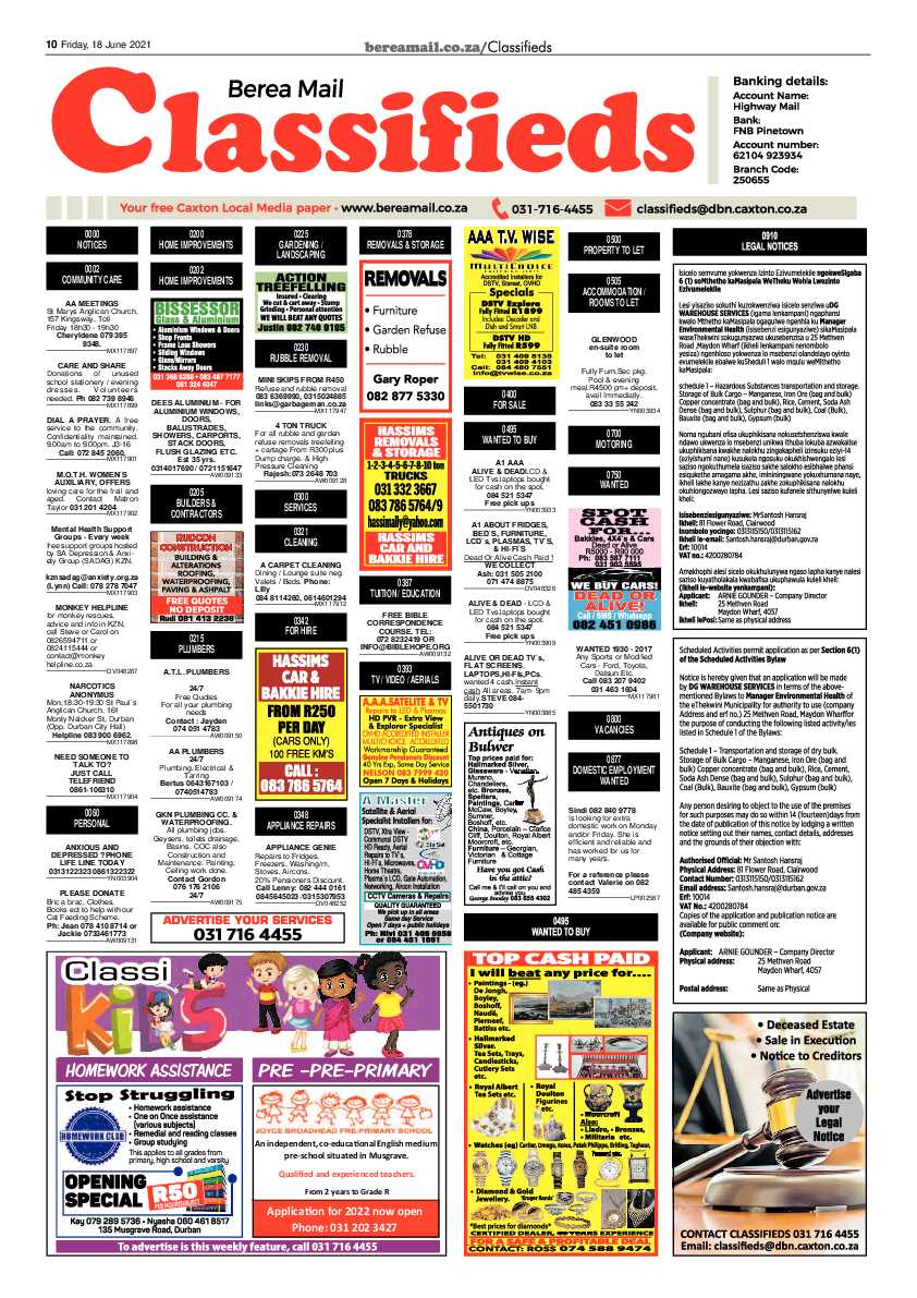 Berea Mail 18 June 2021 page 10