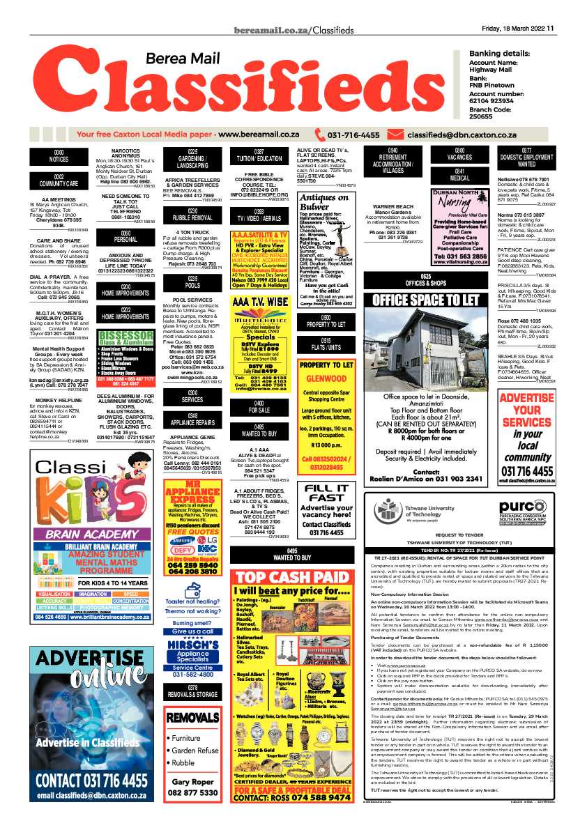 Berea Mail 18 March 2022 page 11