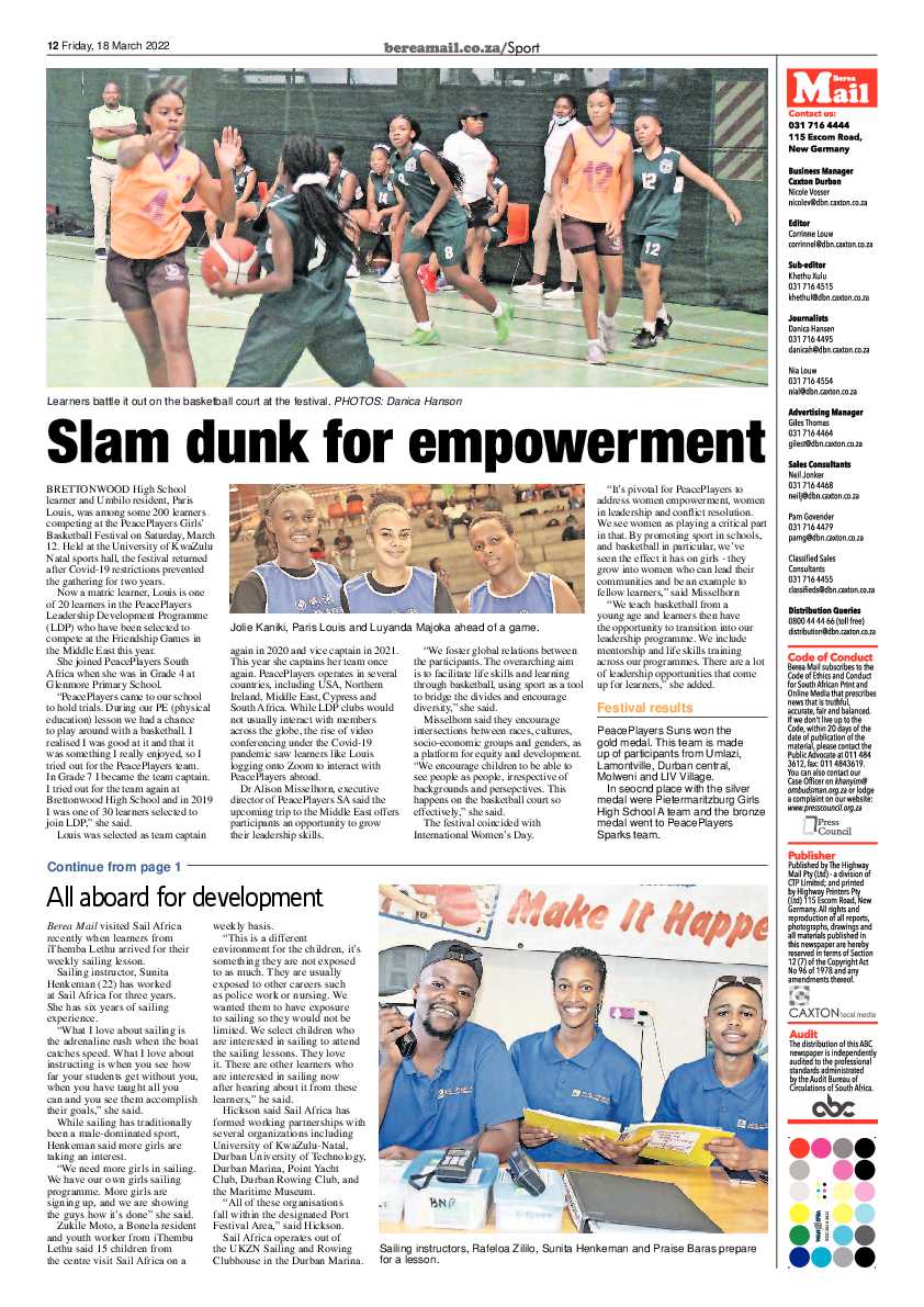 Berea Mail 18 March 2022 page 12
