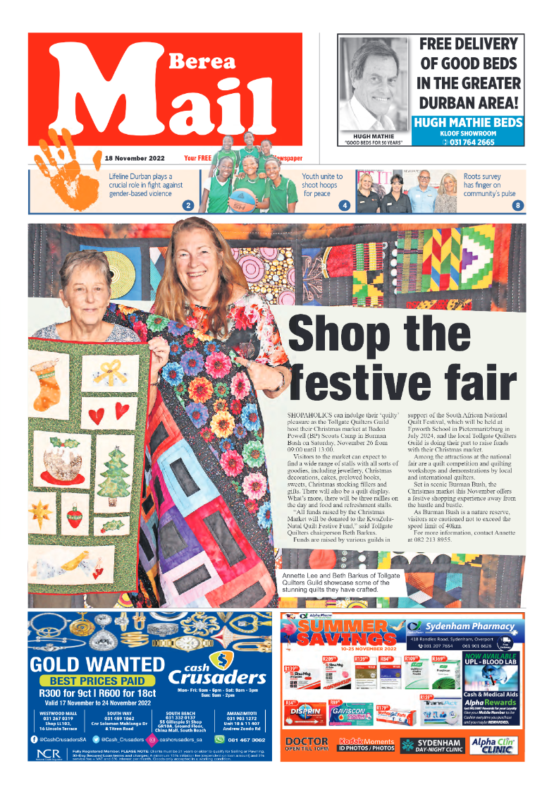 Berea Mail 18 November 2022 page 1