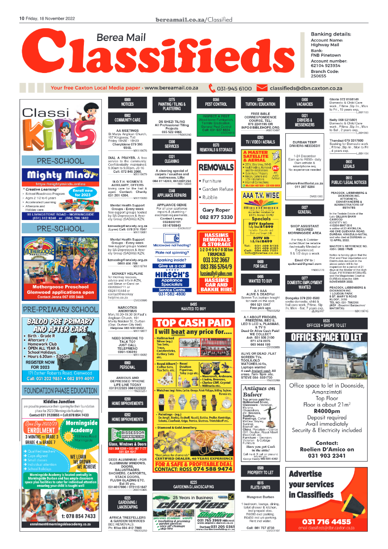 Berea Mail 18 November 2022 page 10