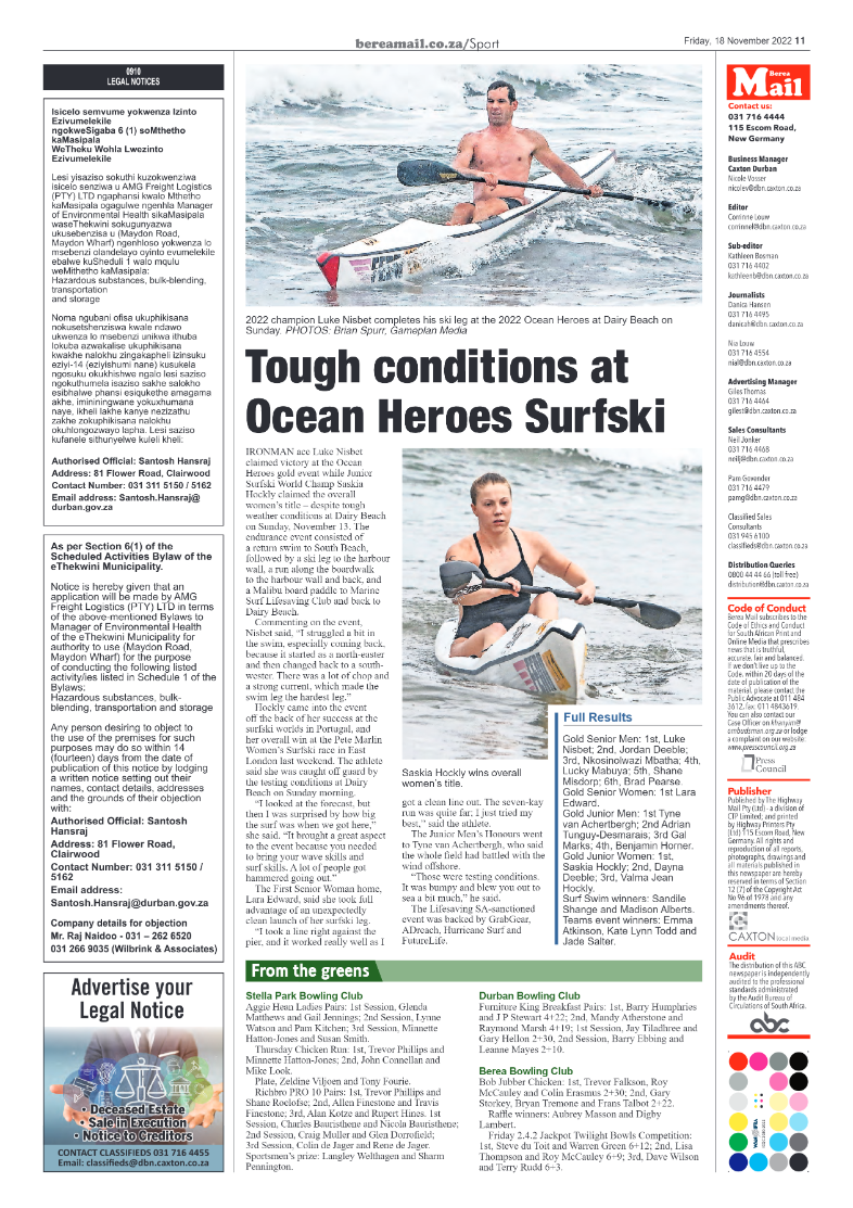 Berea Mail 18 November 2022 page 11
