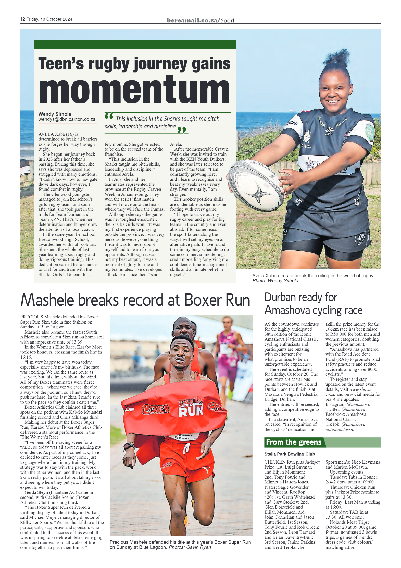 Berea Mail 18 October 2024 page 12
