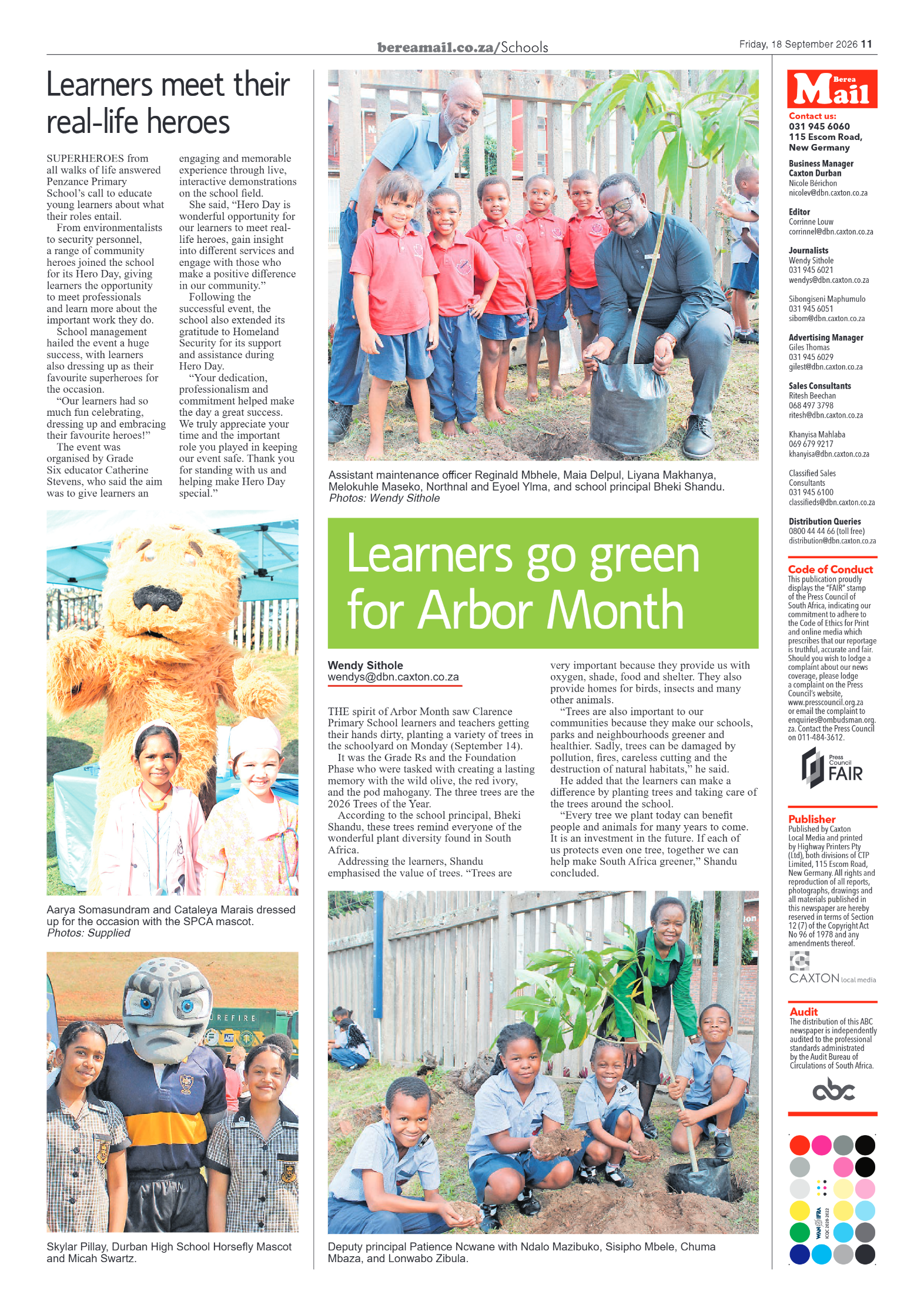 Berea Mail 18 September 2026 page 11