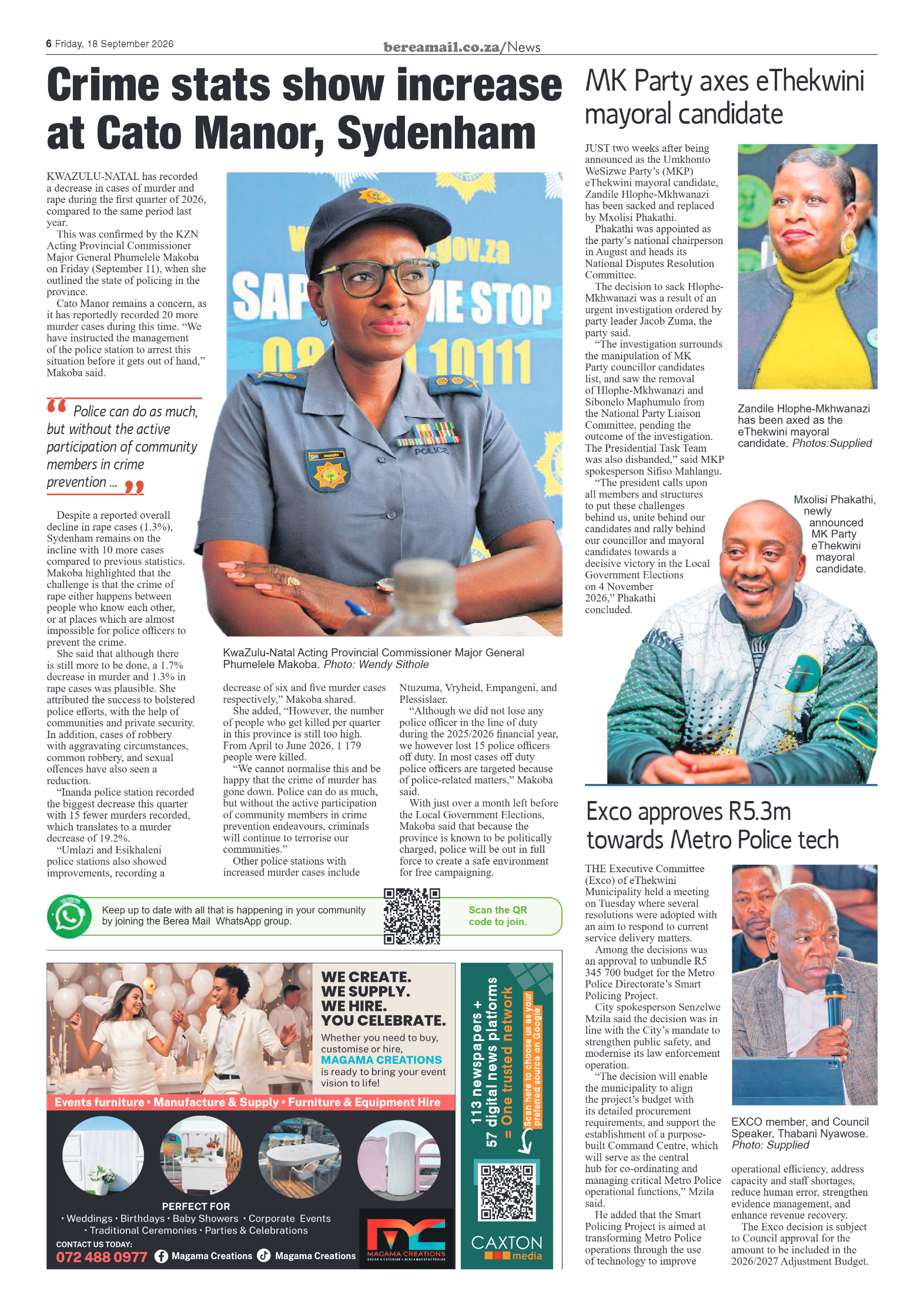 Berea Mail 18 September 2026 page 6