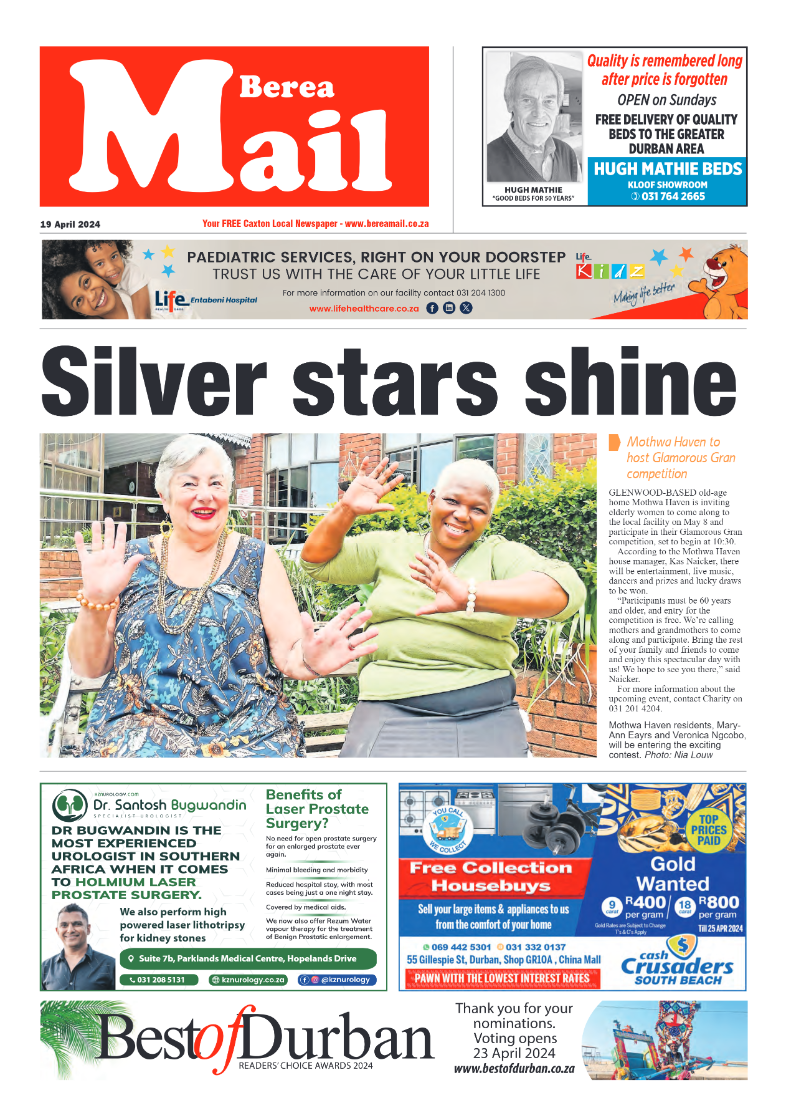 Berea Mail 19 April 2024 page 1