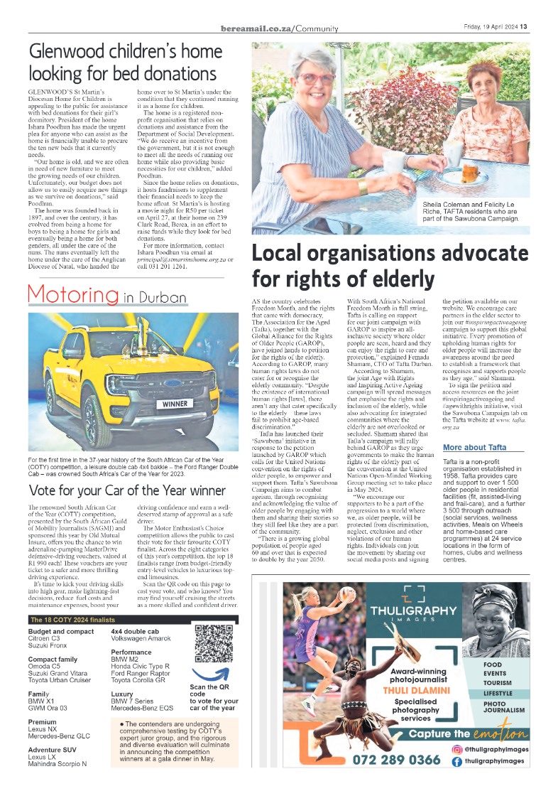 Berea Mail 19 April 2024 page 13