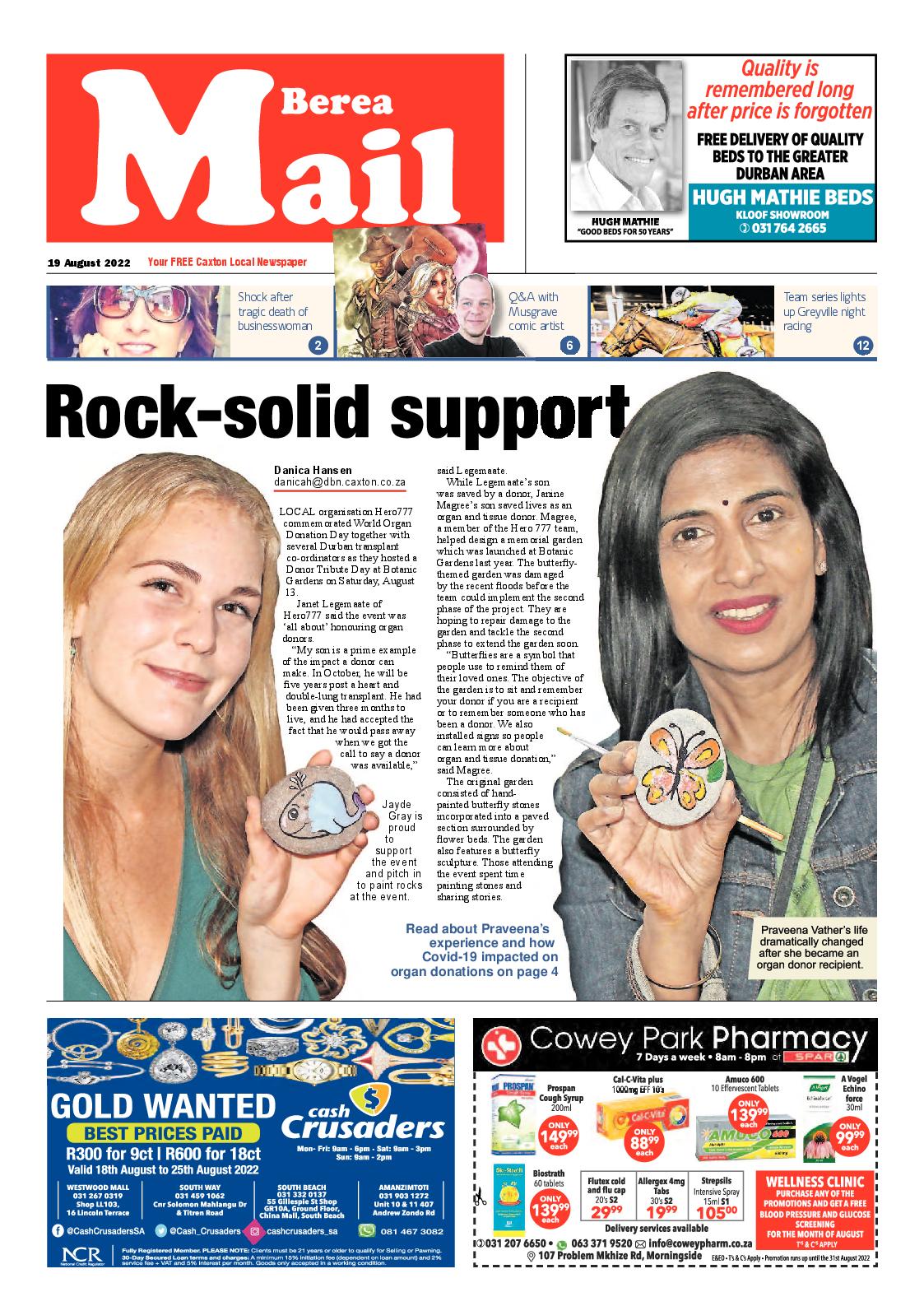 Berea Mail 19 August 2022 page 1