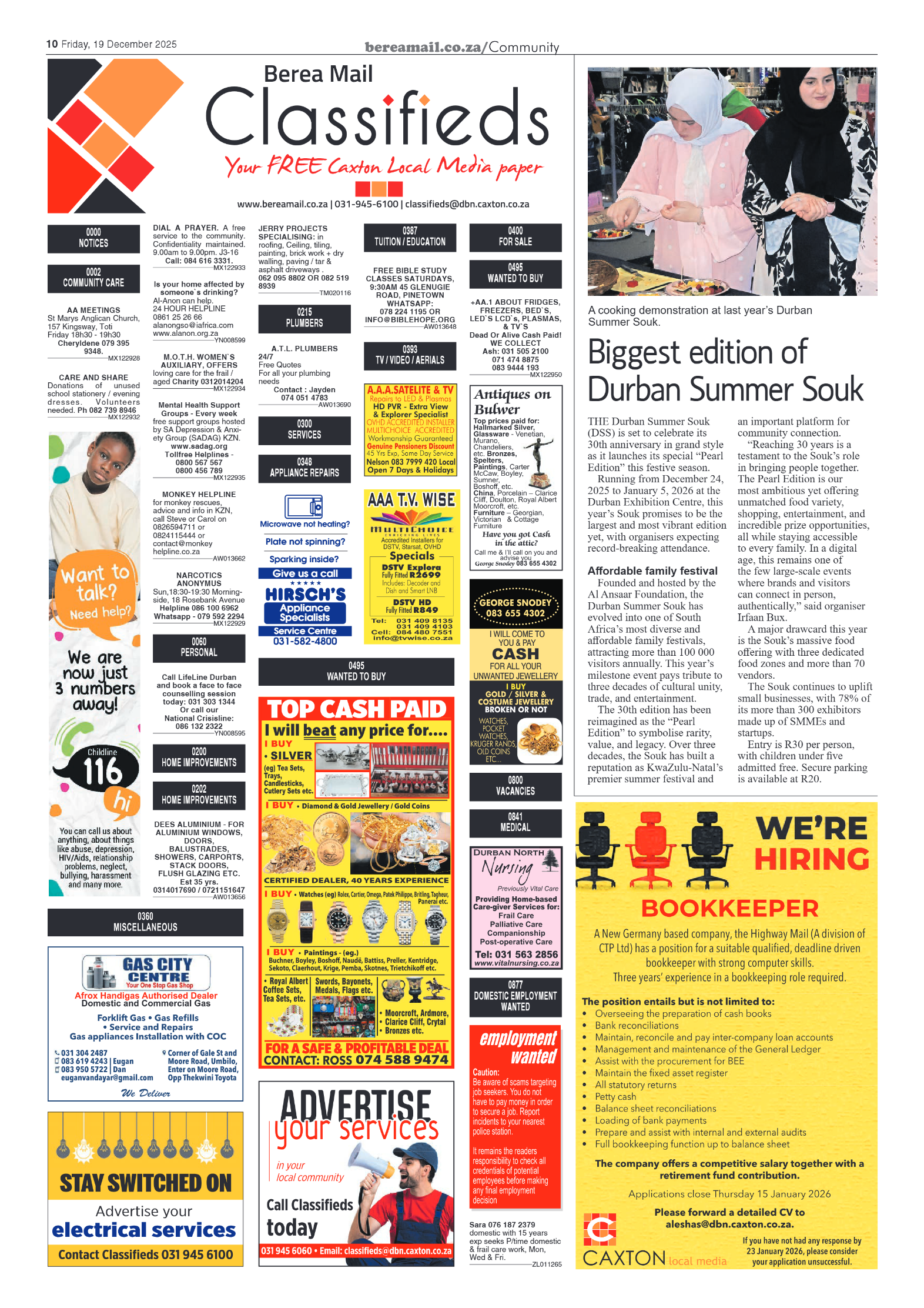 Berea Mail 19 December 2025 page 10