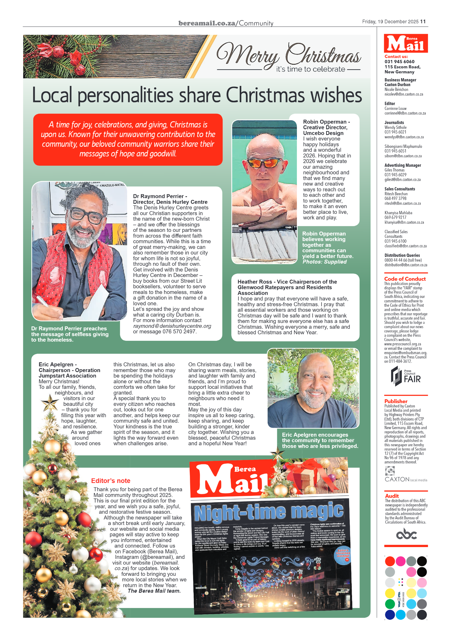 Berea Mail 19 December 2025 page 11