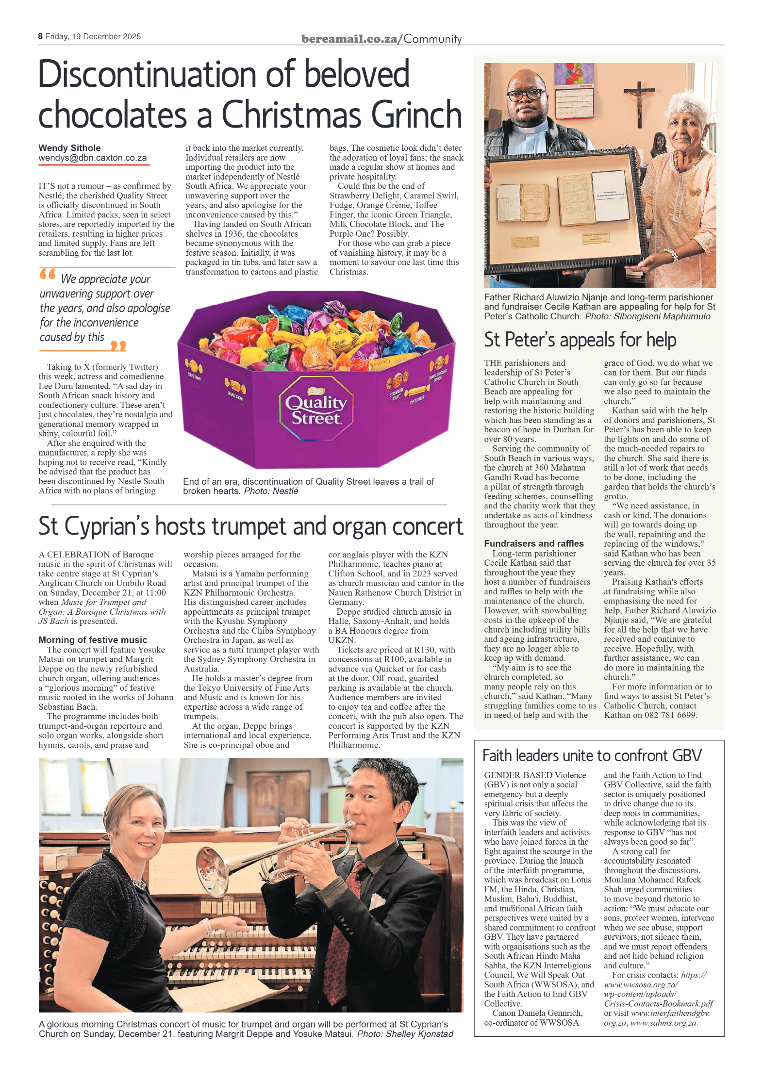 Berea Mail 19 December 2025 page 8