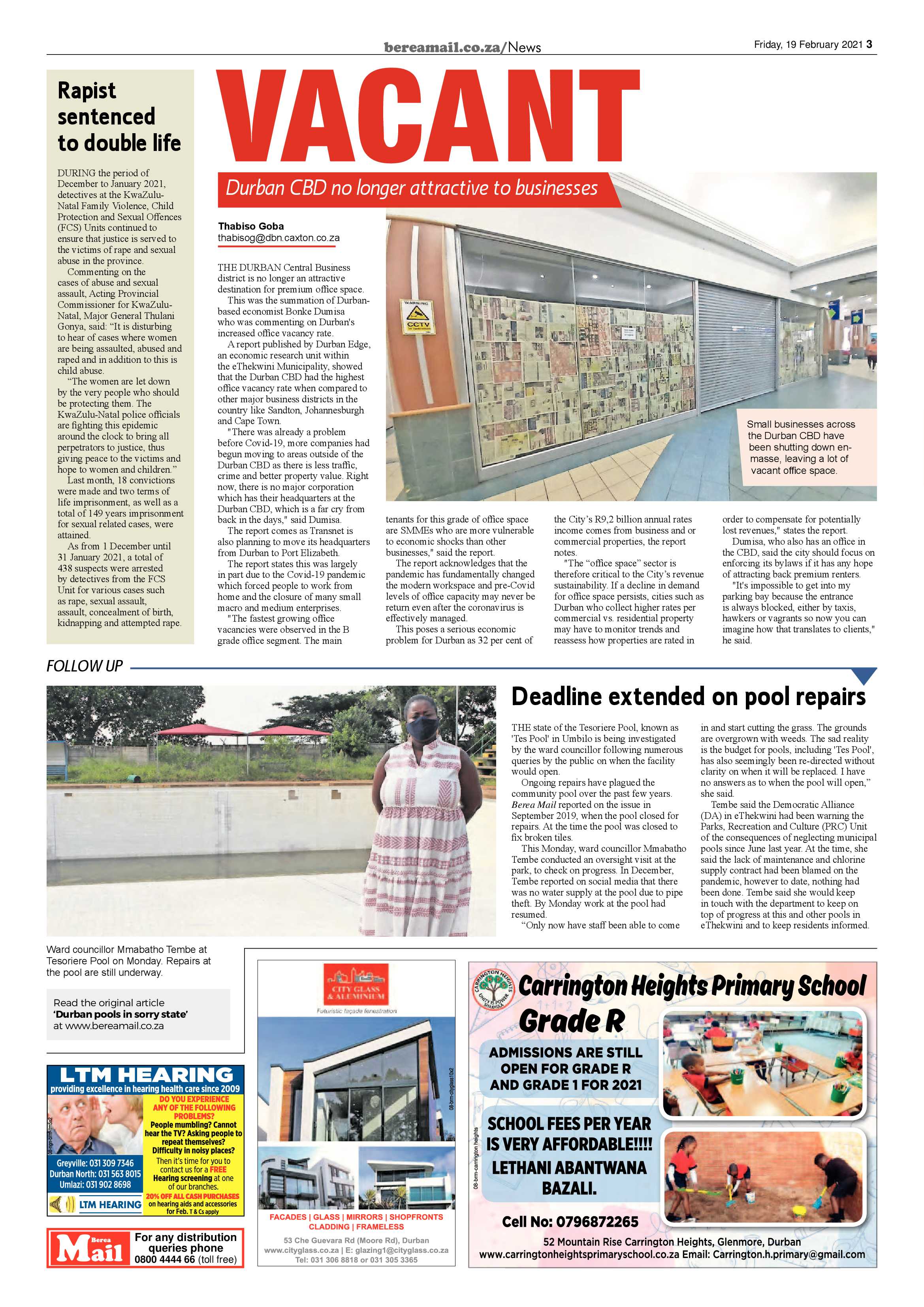 Berea Mail 19 February 2021 page 3