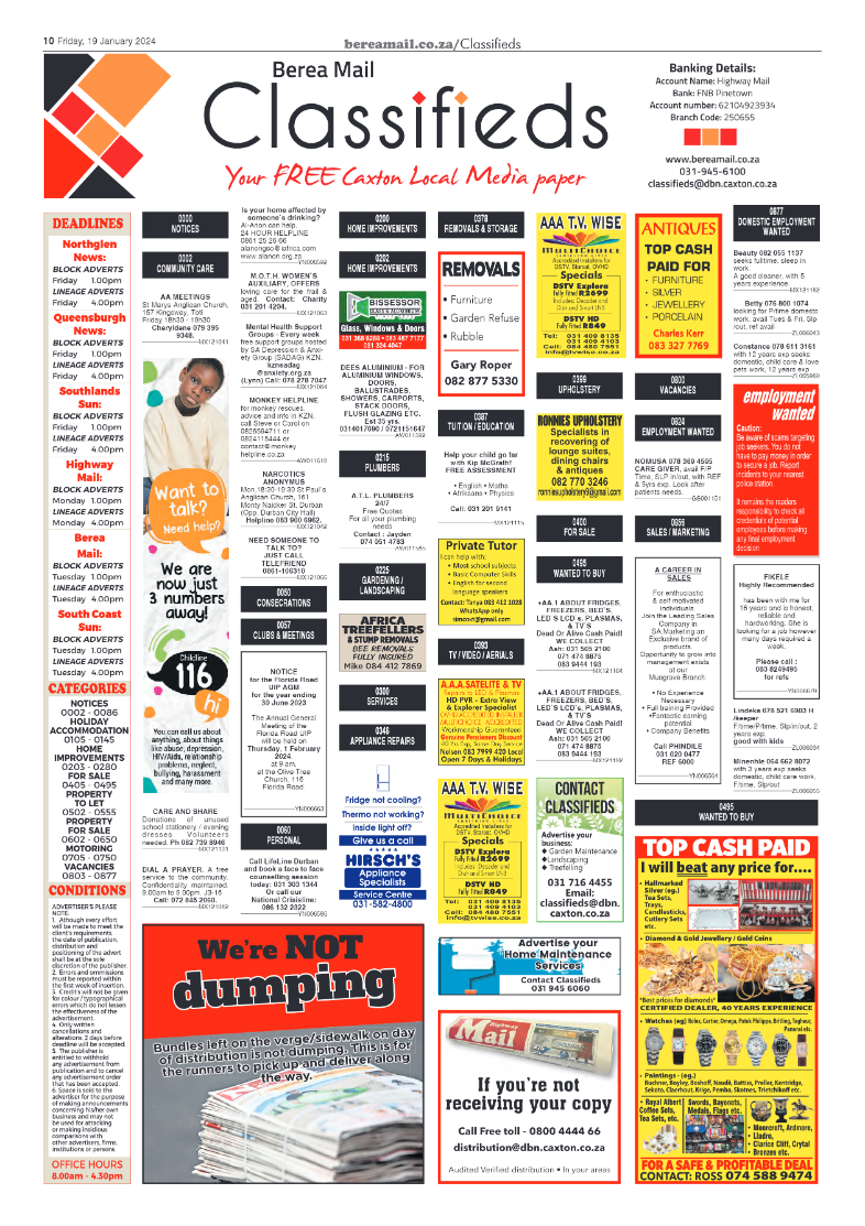 Berea Mail 19 January 2024 page 10
