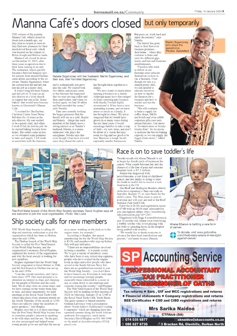 Berea Mail 19 January 2024 page 9