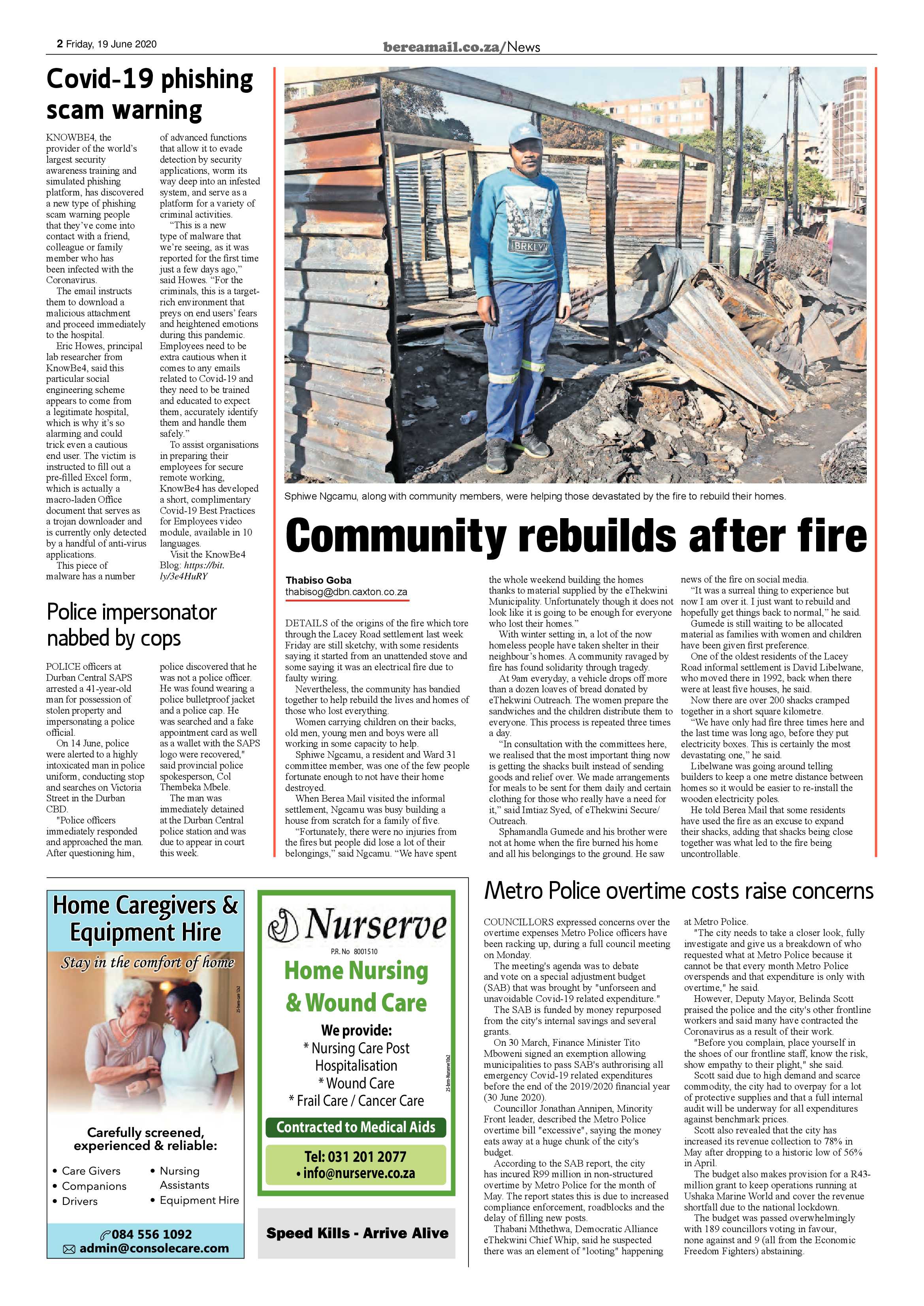 Berea Mail 19 June 2020 page 2