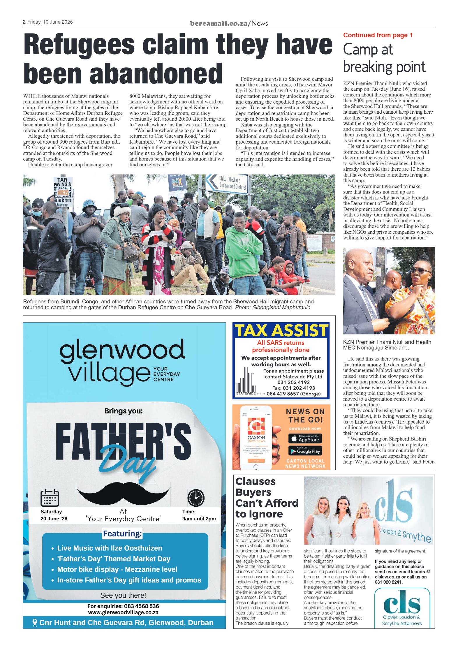 Berea Mail 19 June 2026 page 2