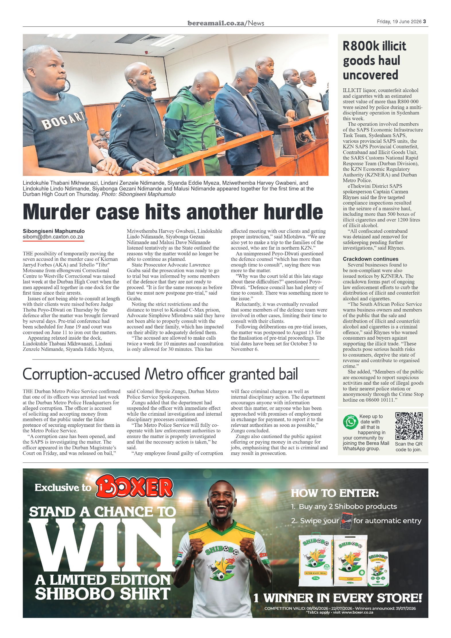 Berea Mail 19 June 2026 page 3