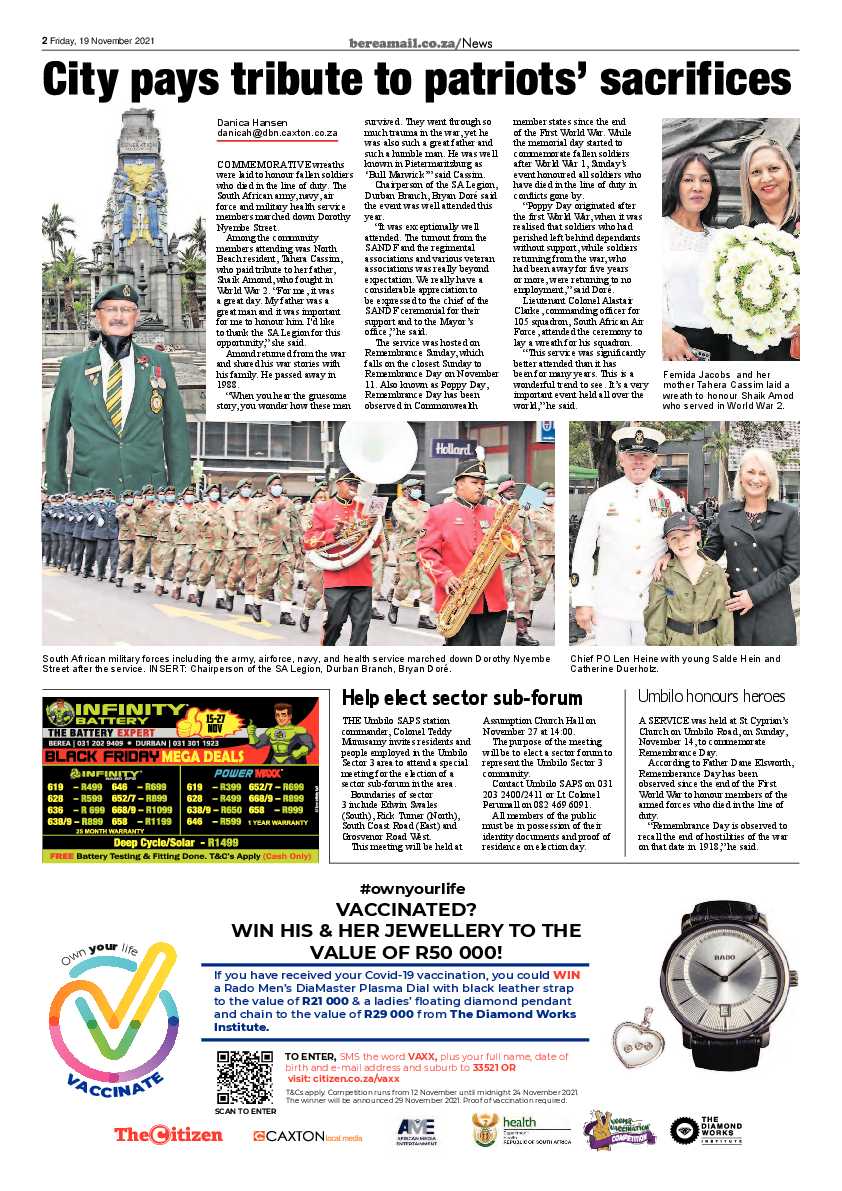 Berea Mail 19 November 2021 page 2