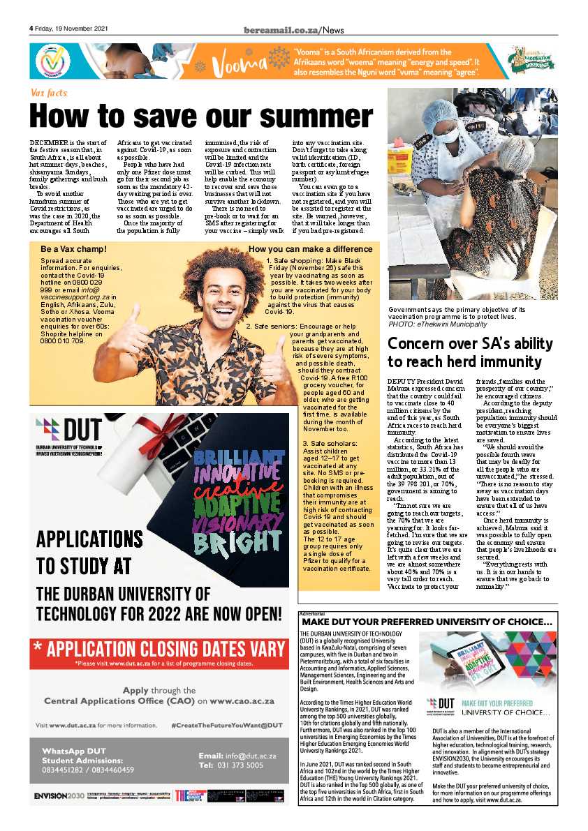 Berea Mail 19 November 2021 page 4