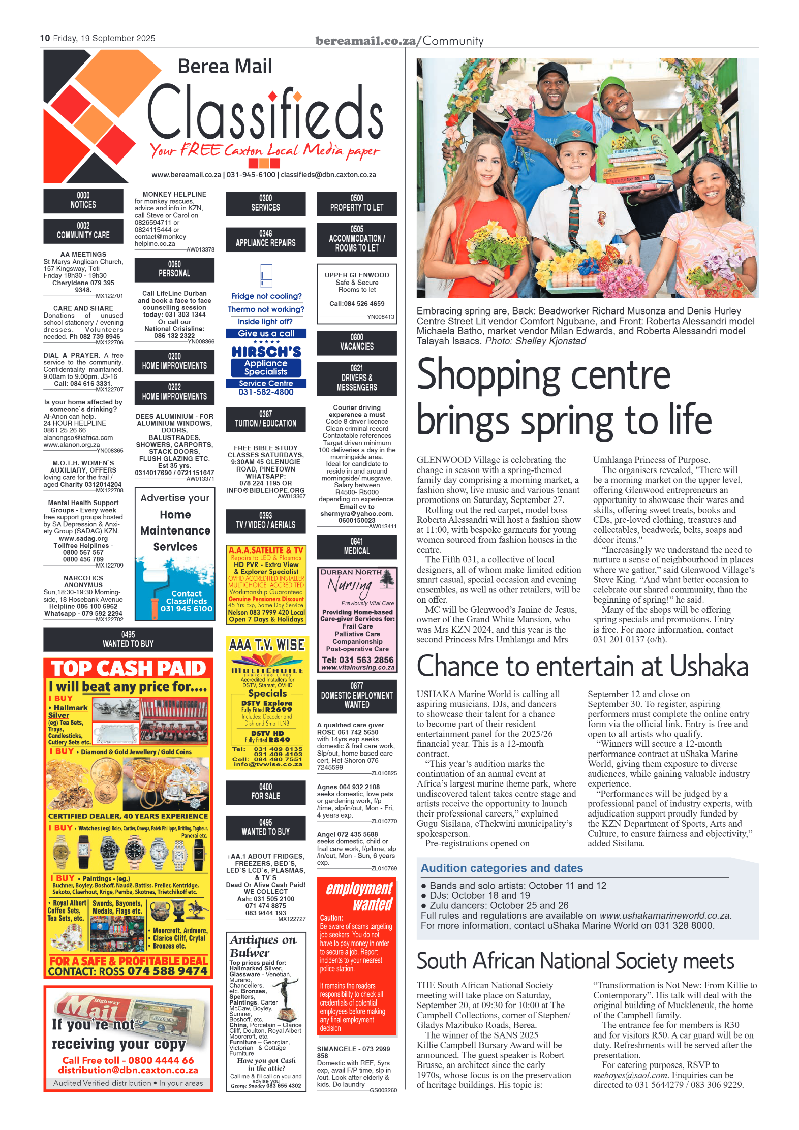 Berea Mail 19 September 2025 page 10