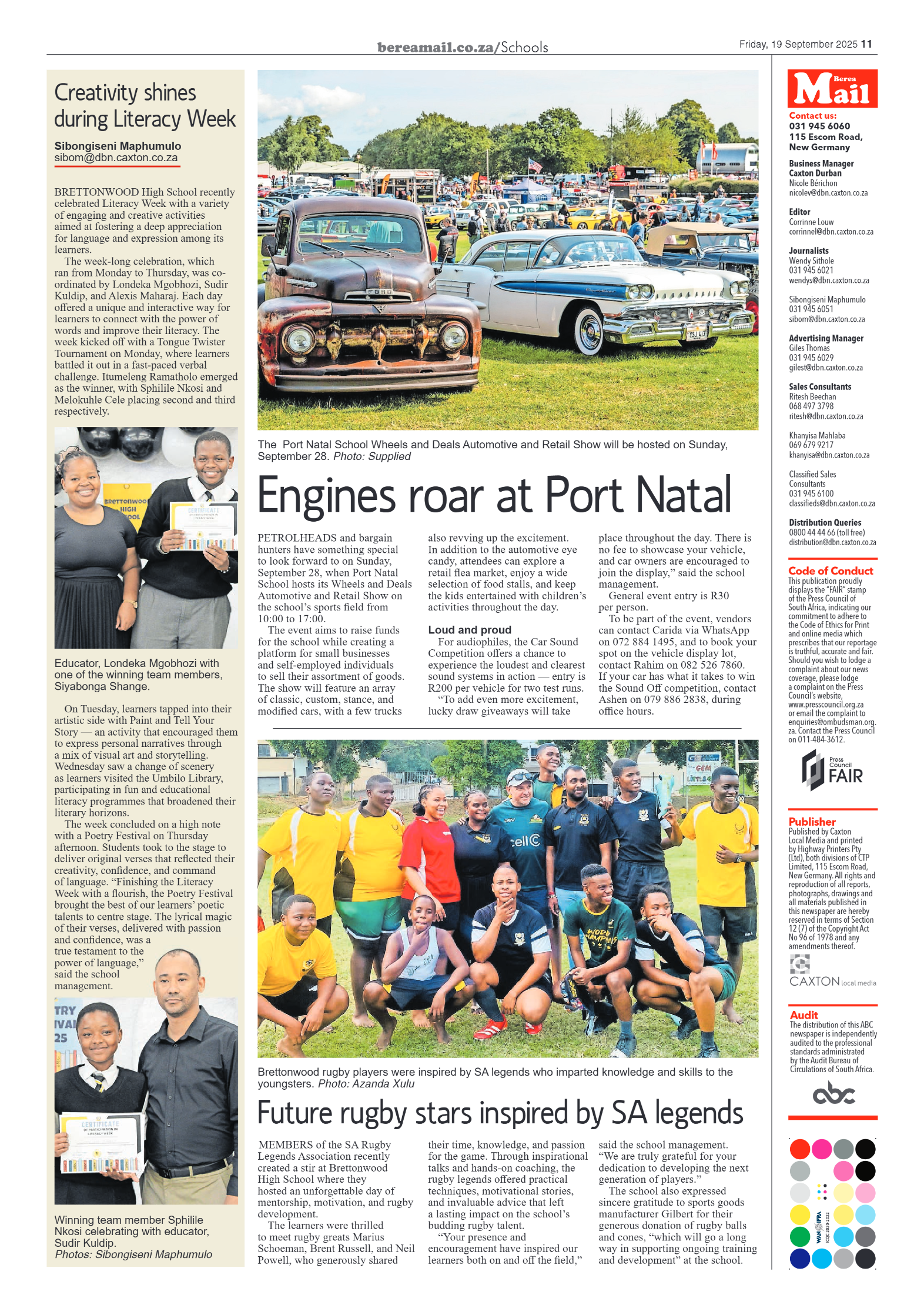 Berea Mail 19 September 2025 page 11